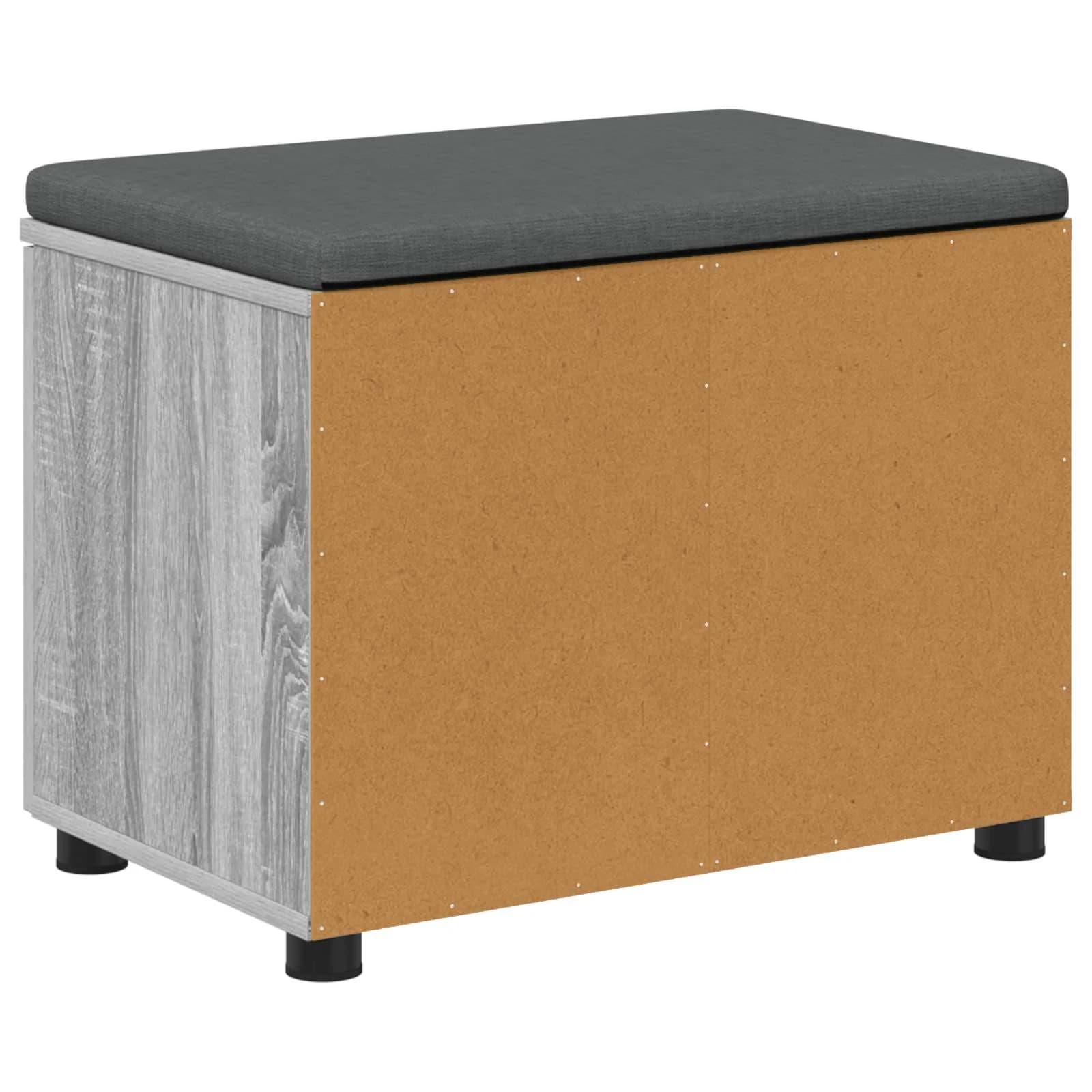 Haldna klop z blazino s polico Siva Sonoma 60 x 38 x 46 cm - slika 8