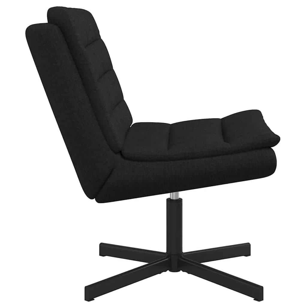Vrtljiv stol Črna 63 x 75 x 76 cm blago - slika 5