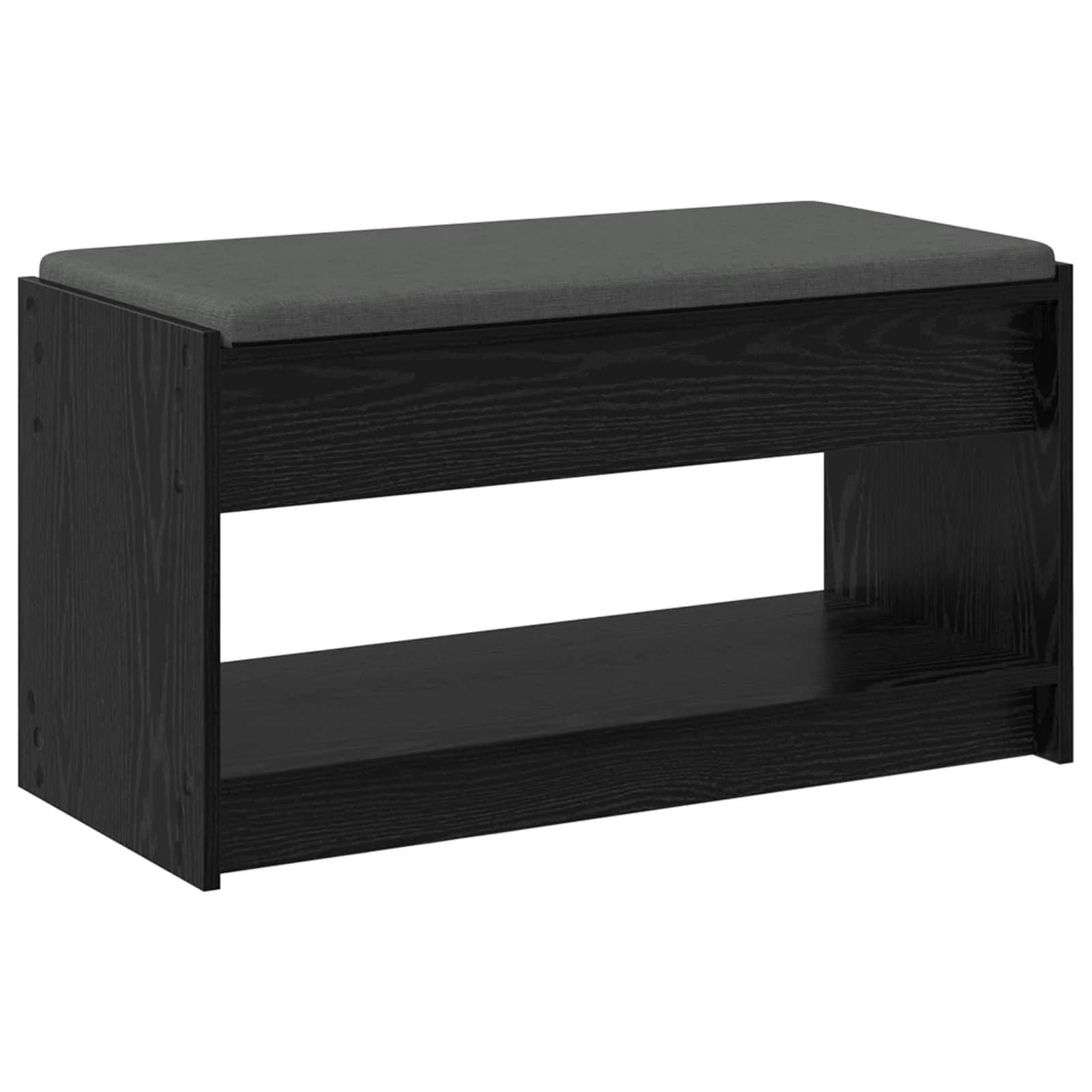 Haldna klop Črni Hrast 83 x 38 x 45 cm Oblikovan Les in Tkanina - slika 7