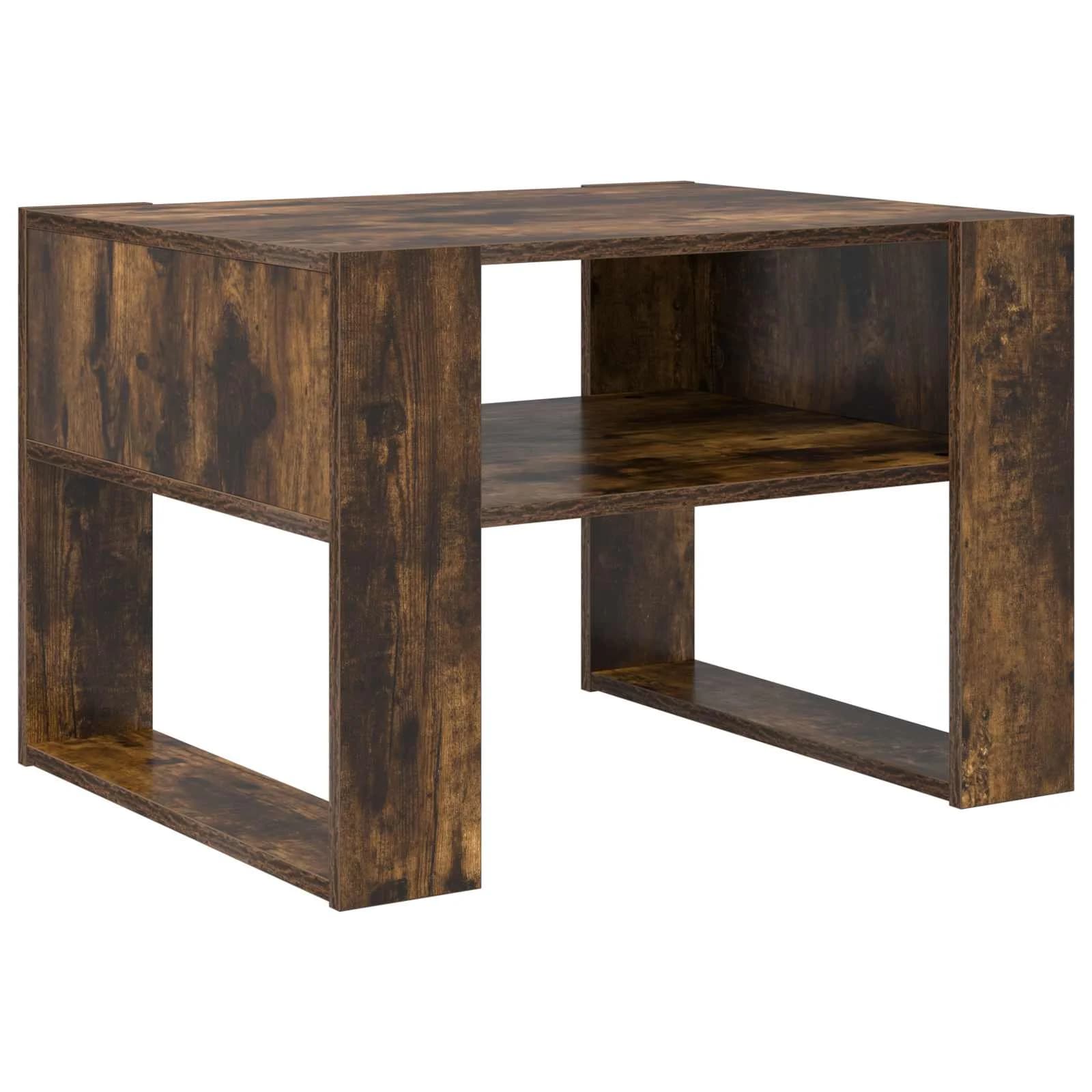 Klubska miza Dimljeni oreh 66 x 53 x 45 cm Inženirski les - slika 7