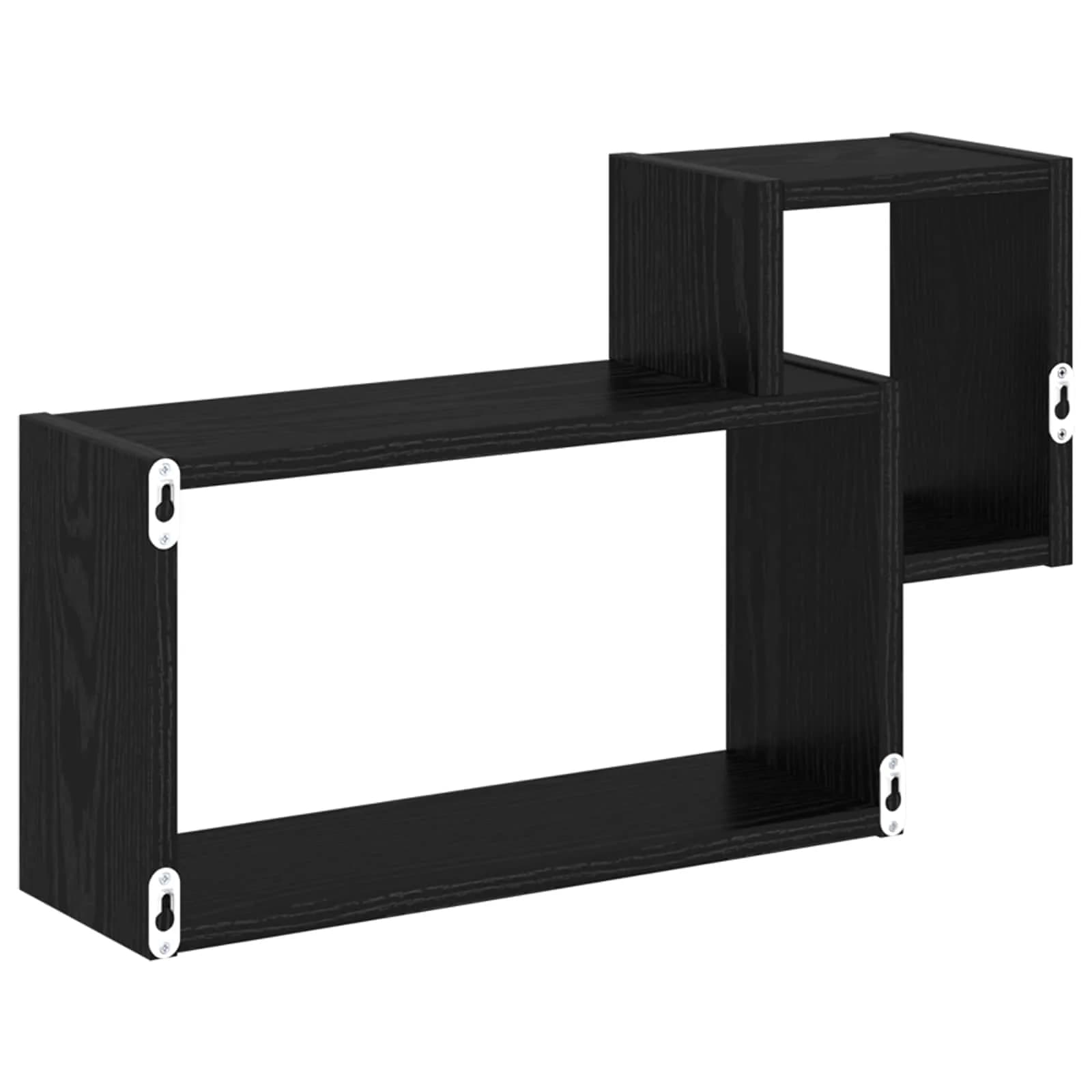 Stenska polica Montaža za steno Črni hrast 55 x 15 x 35 cm - slika 6