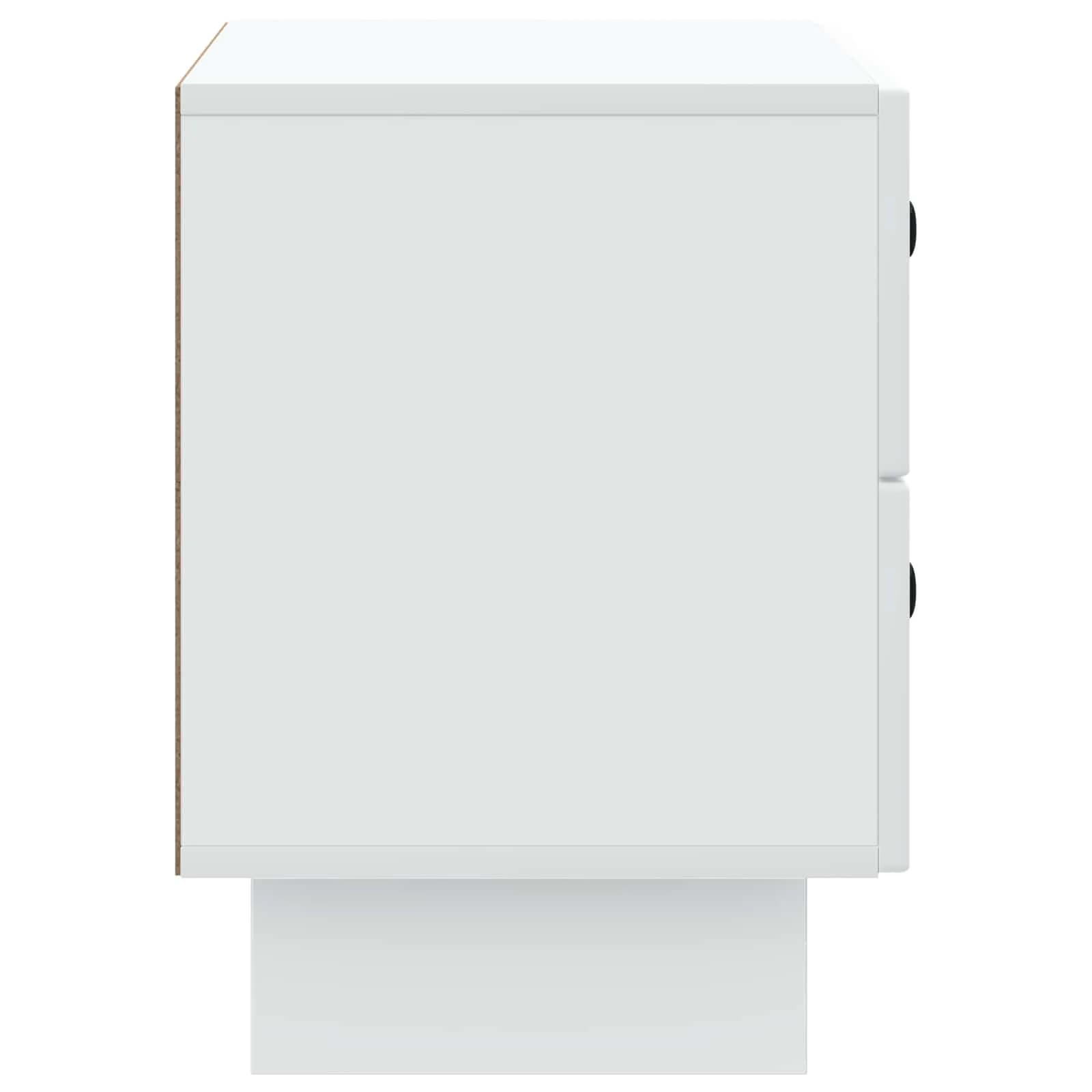 Nočna omarica Bela 62 x 34,5 x 47,5 cm Inženirski les - slika 6