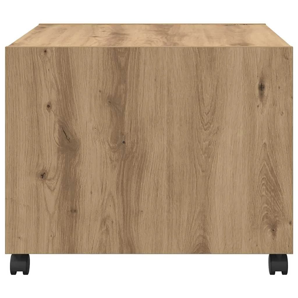 Klubska miza Umetni hrast 55 x 55 x 45cm Inženirski les - slika 7