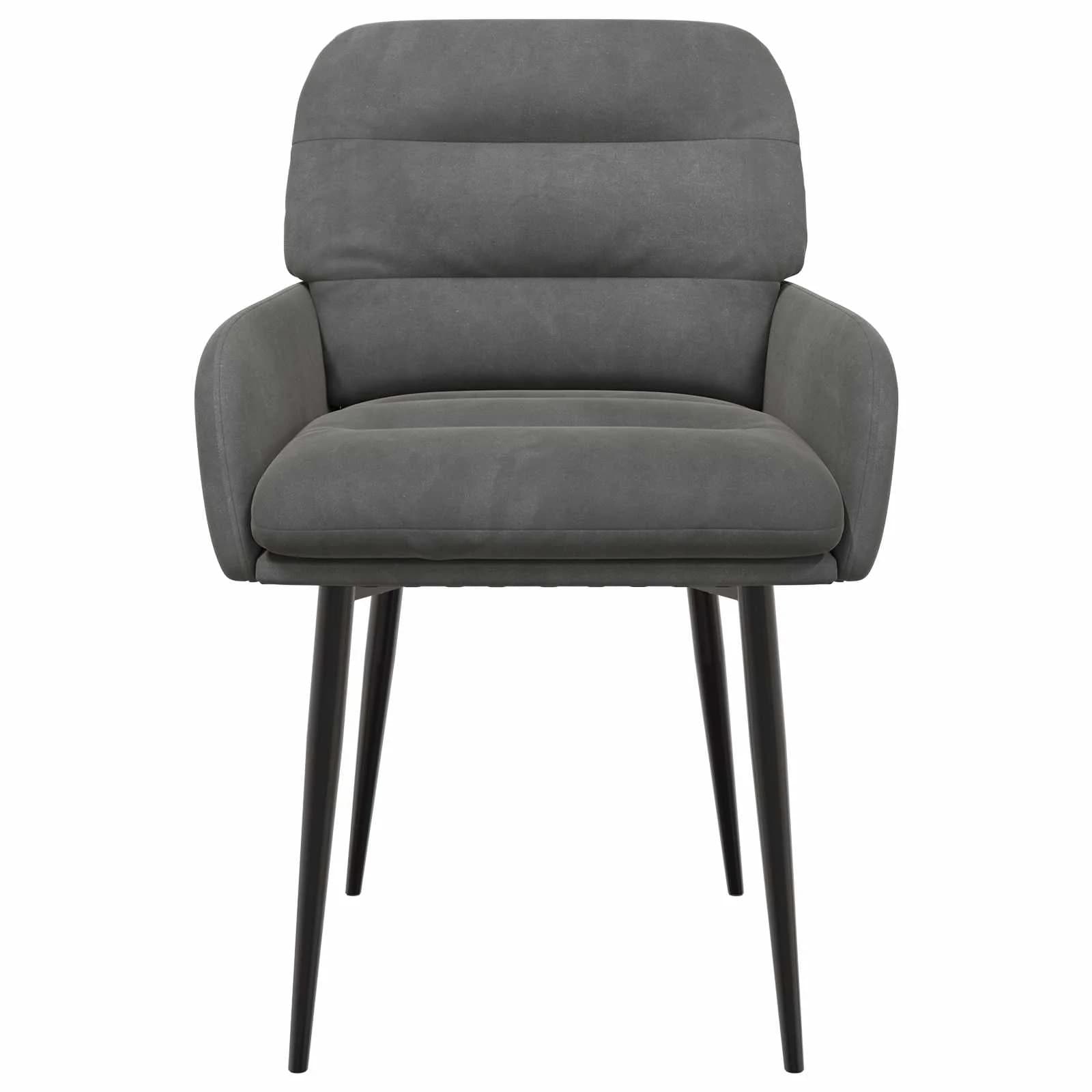 Jedilni stoli 6 kos Žamet Temno siva 59 x 59,5 x 90 cm - slika 3
