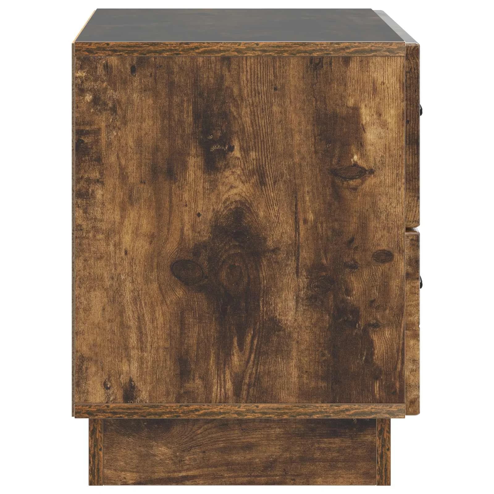 Nočna omarica Dimljen hrast 62 x 34,5 x 44,5 cm Inženirski les - slika 6