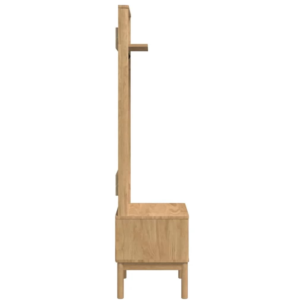 Omara za hodnik s polico FLORO Voskast rjav 50 x 40 x 158 cm - slika 6