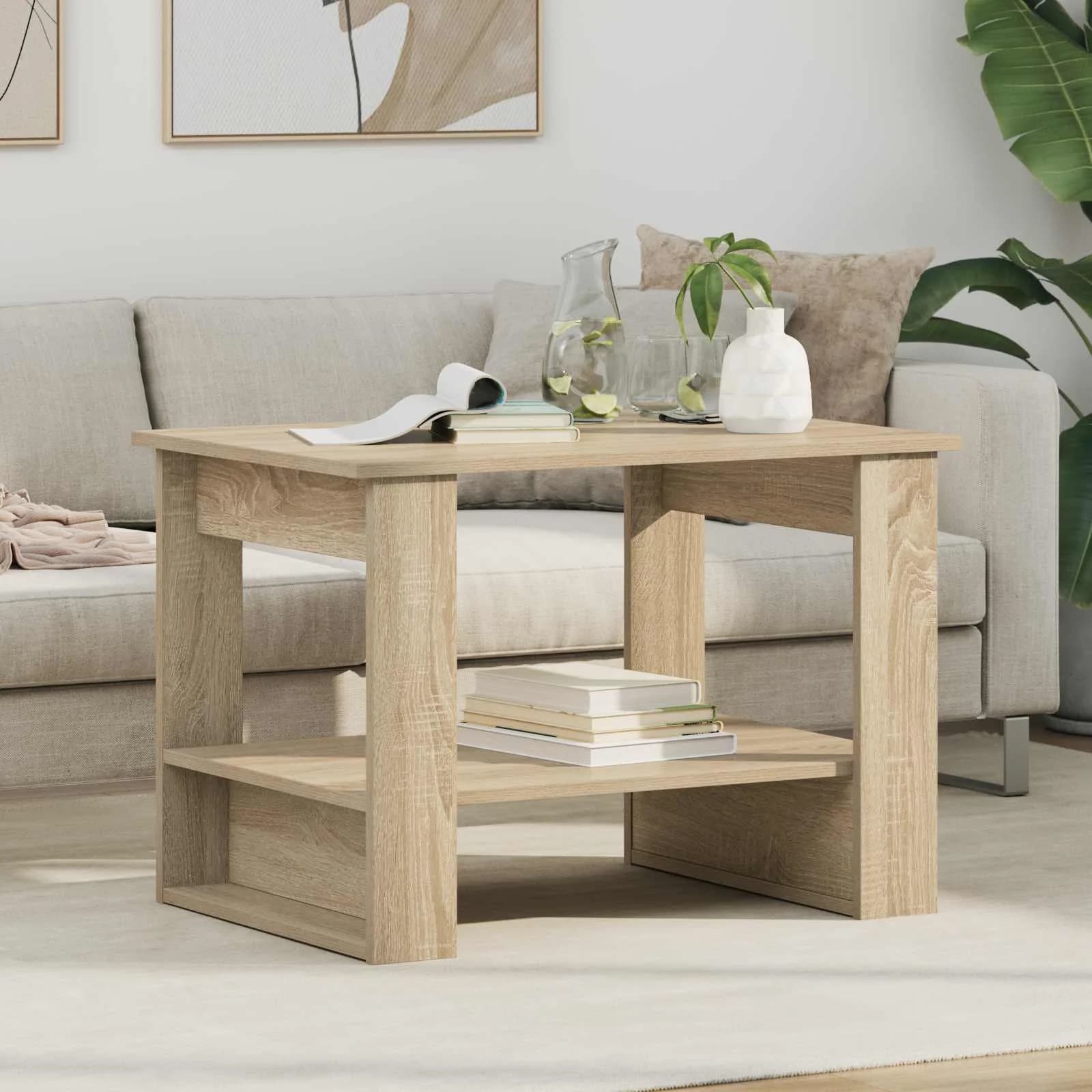 Klubska miza Sonoma hrast 72 x 50 x 50 cm Inženirski les