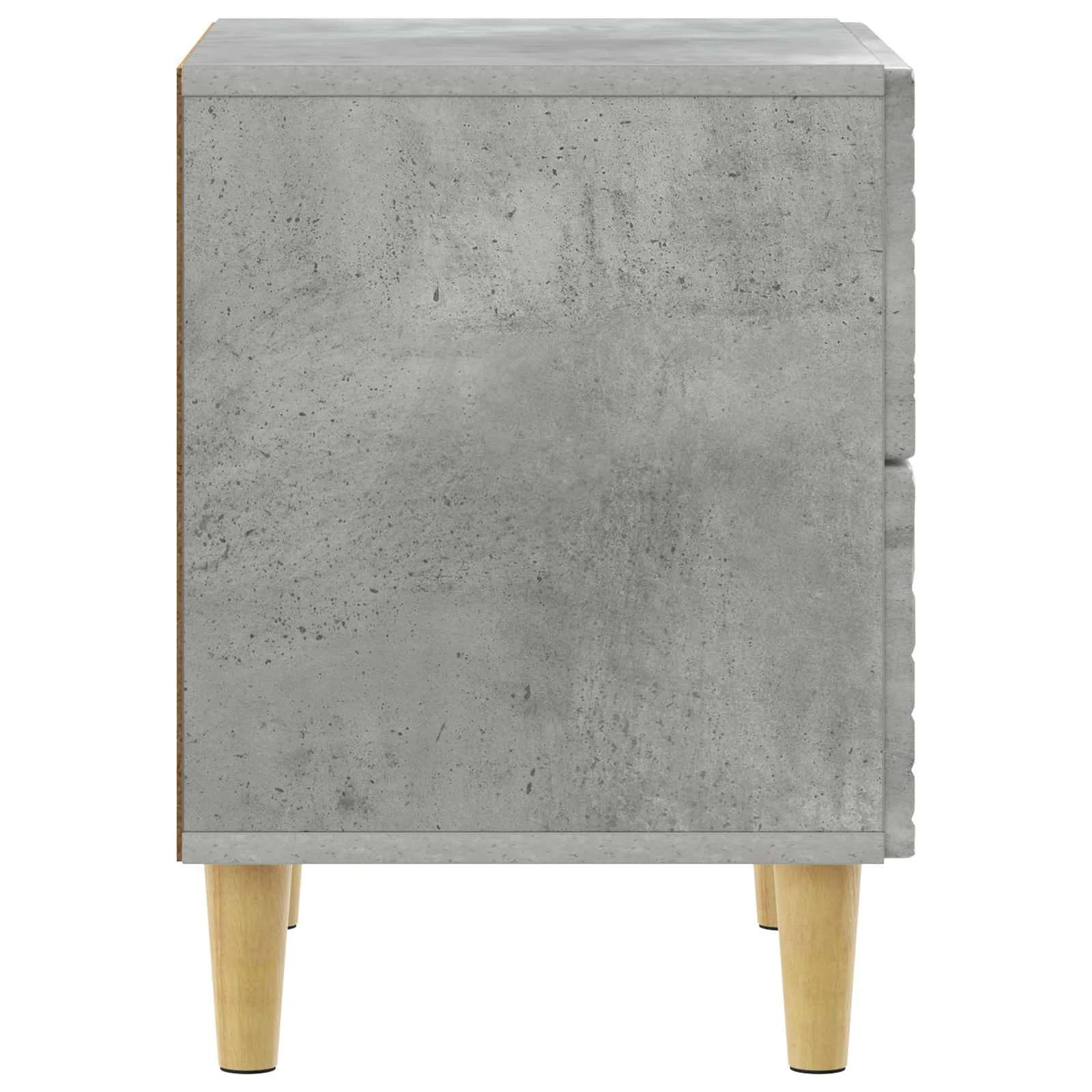 Nočna omarica Betonsko siva 62 x 34,5 x 48 cm Inženirski les - slika 5