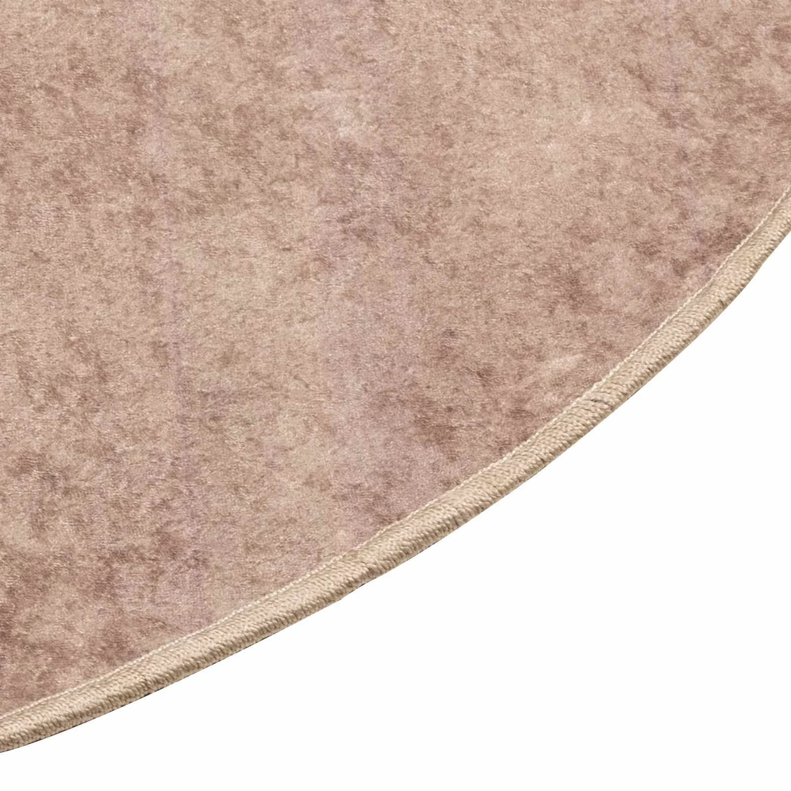 Preproga runner MARSA Peščena 120 x 120 cm Poliester in PVC - slika 3