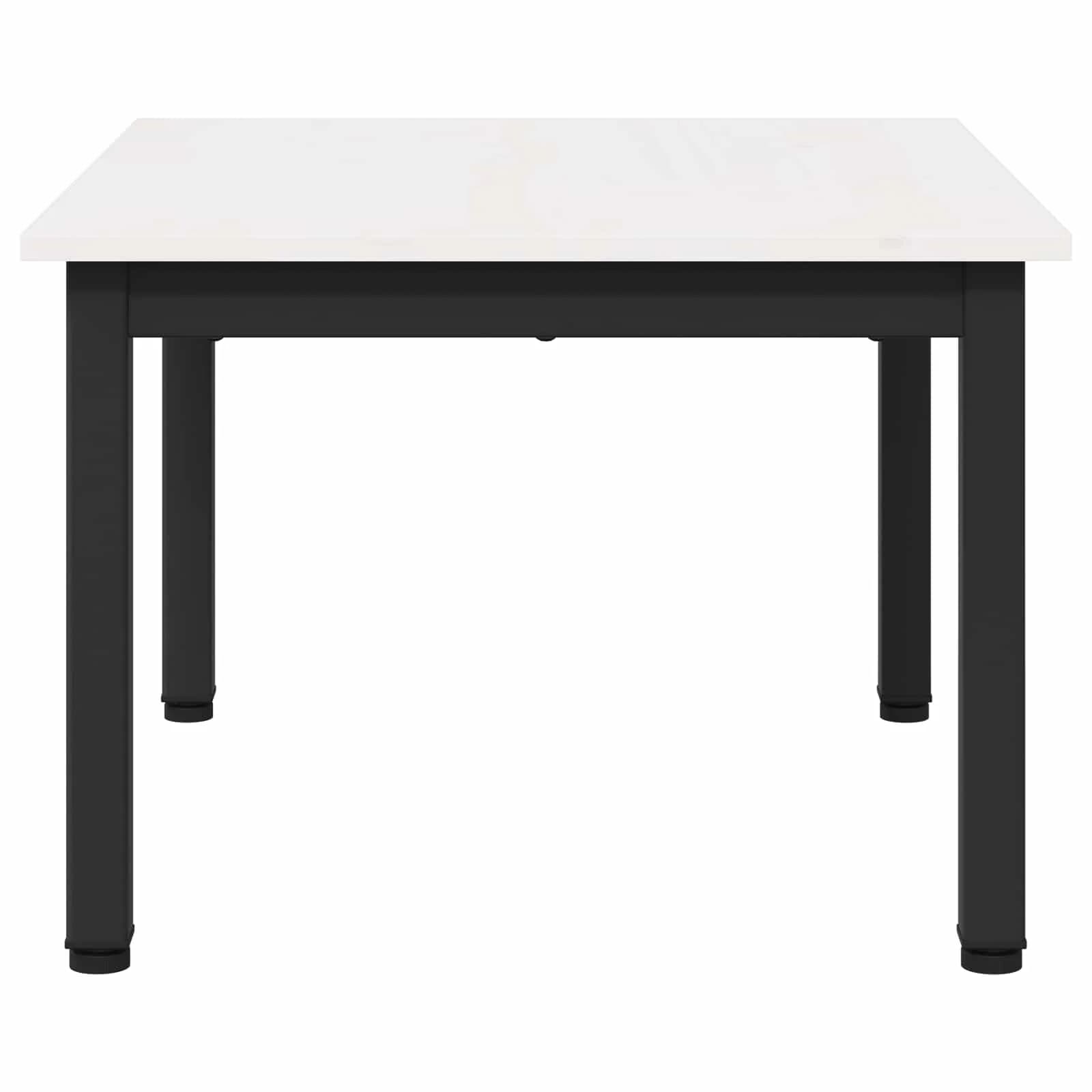 Klubska miza Bela 60 x 50 x 36 cm Masivno borovo les - slika 6