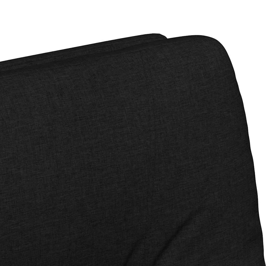 Jedilni stoli s kolesi 2 kos blago Črna 57 x 67 x 95 cm - slika 8