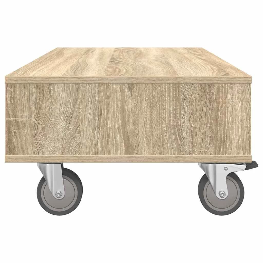 Stranska miza s kolesi Sonoma hrast 90 x 50 x 30 cm - slika 6