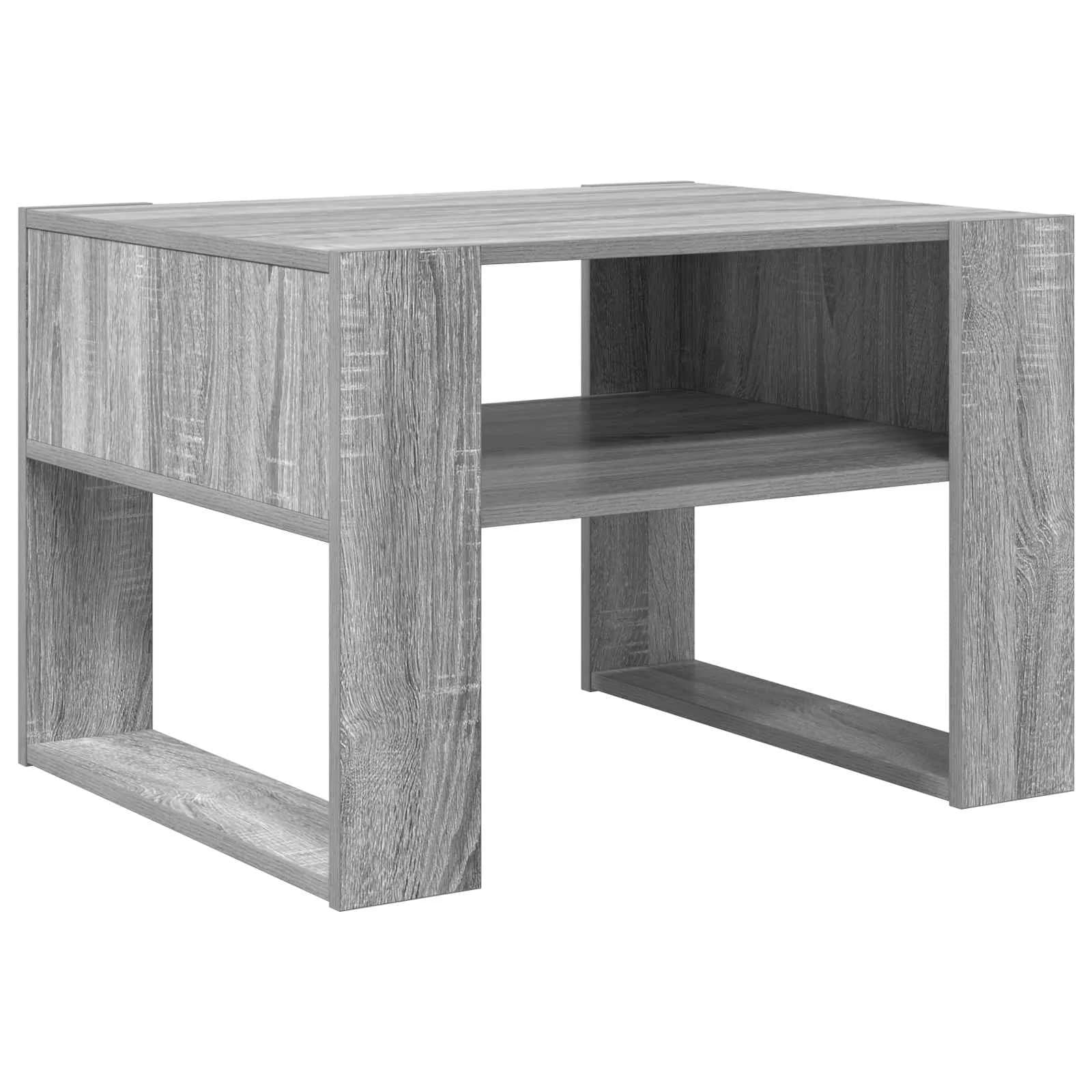 Klubska miza Siva Sonoma 66 x 53 x 45 cm Inženirski les - slika 7