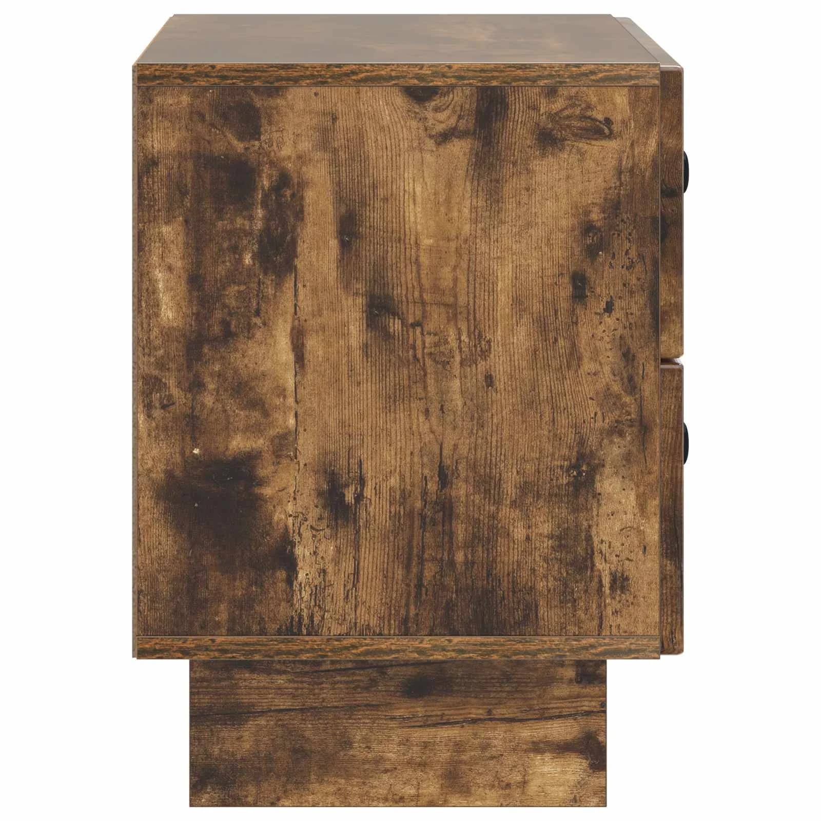 Nočna omarica Dimljen hrast 62 x 34,5 x 47,5 cm Inženirski les - slika 6
