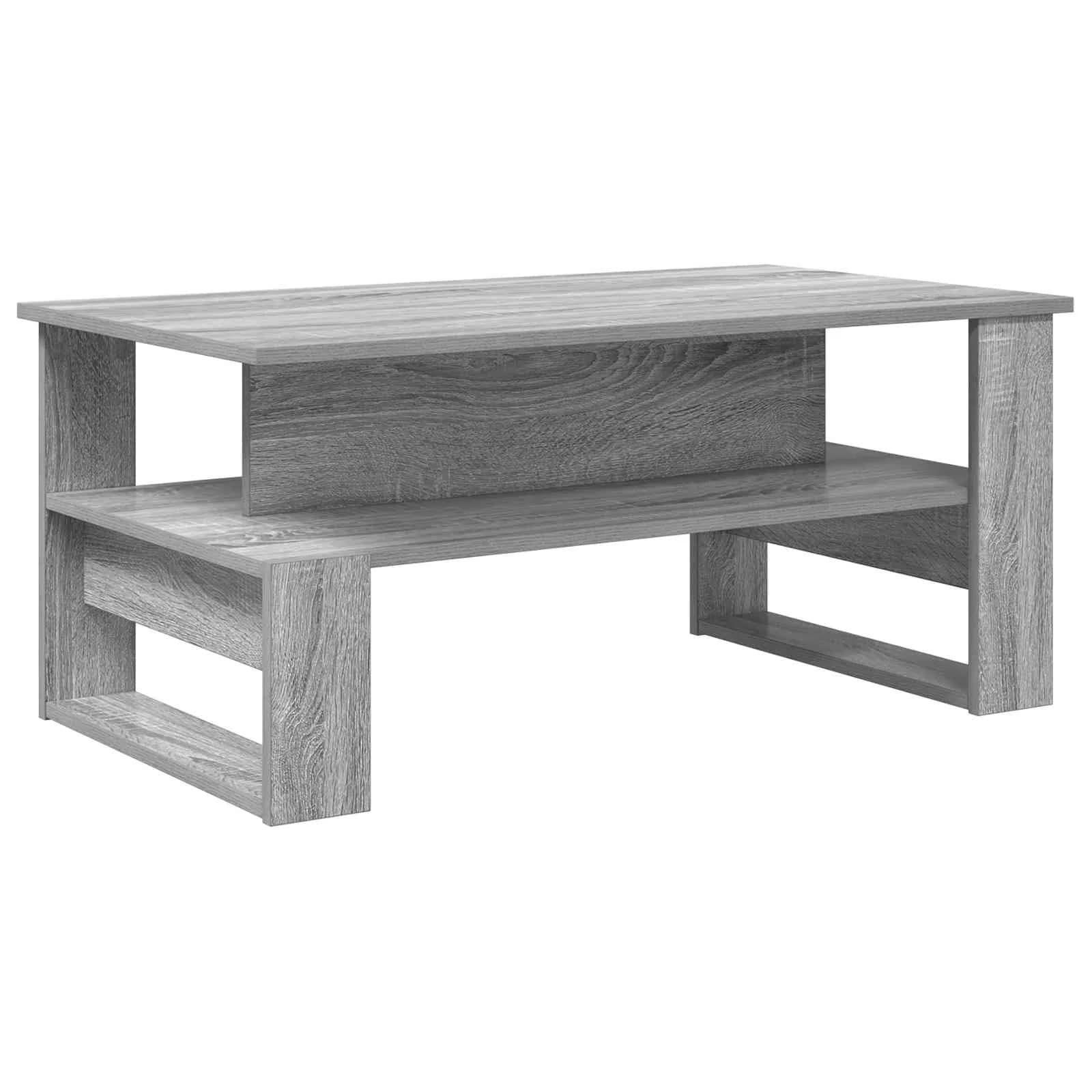 Klubska miza Siva Sonoma 90 x 50 x 40 cm Inženirski les - slika 7
