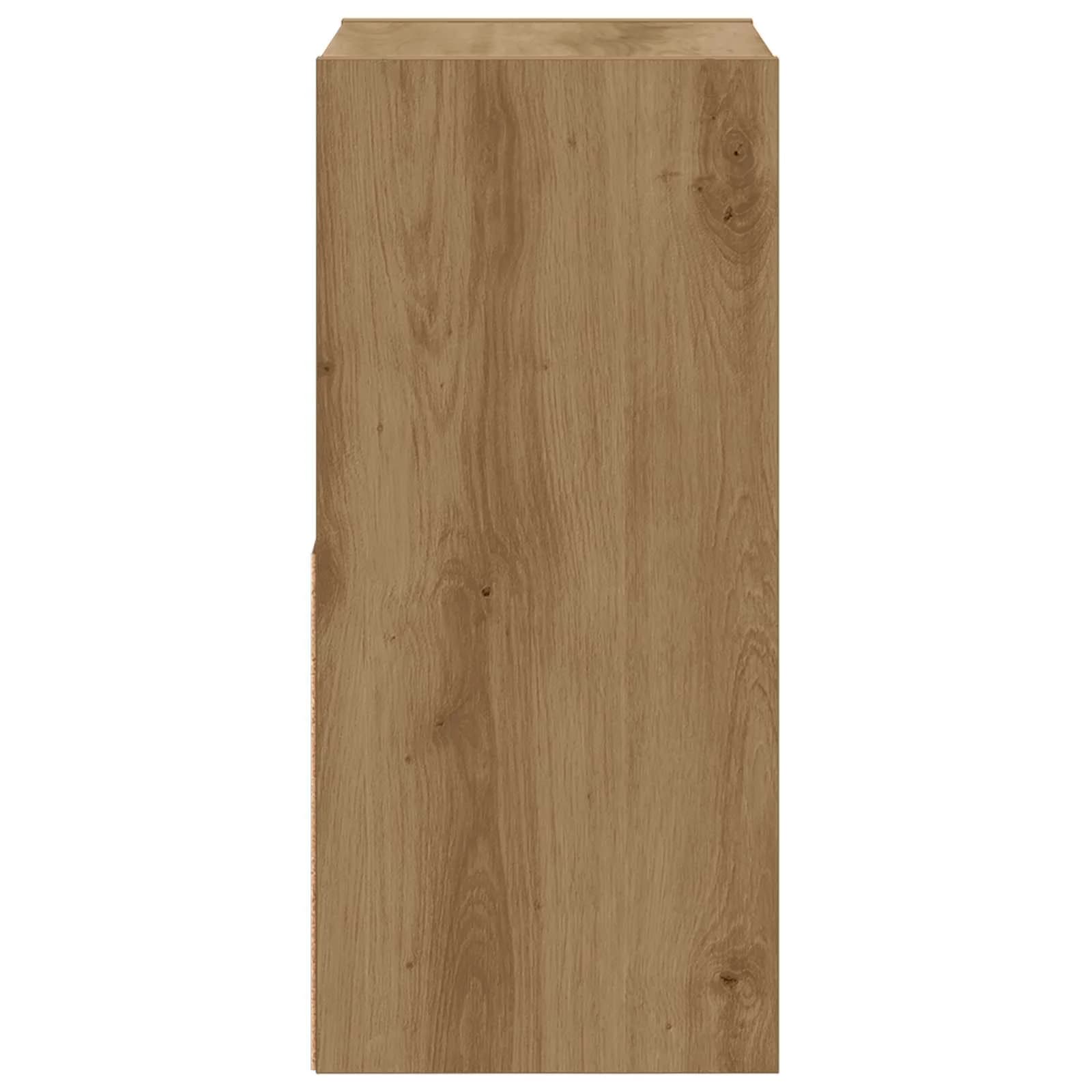 Nočna omarica 2 kos Umetni hrast 30,5 x 27 x 59,5 cm - slika 7