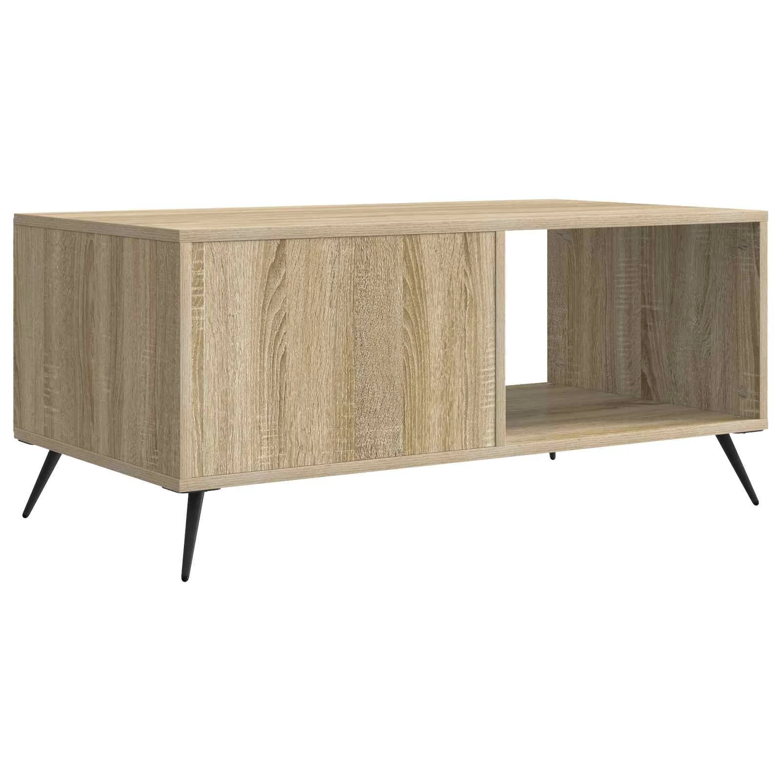 Klubska miza Sonoma hrast 90 x 50 x 40 cm Inženirski les - slika 7