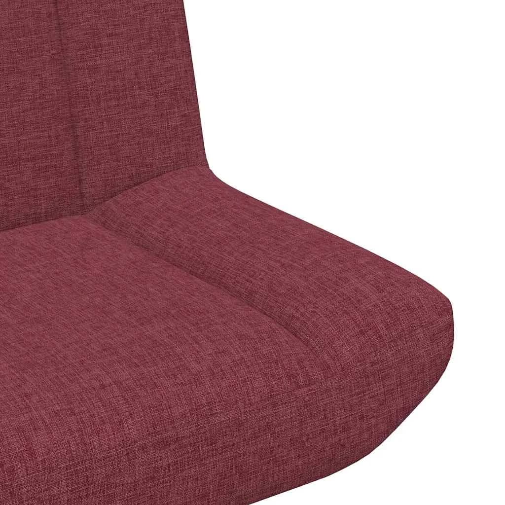 Vrtljiv stol Vinorodna rdeča 63 x 75 x 76 cm blago - slika 7
