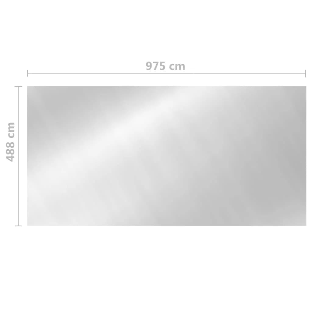 Pokrivalo za bazen srebrno 975x488 cm PE - slika 5
