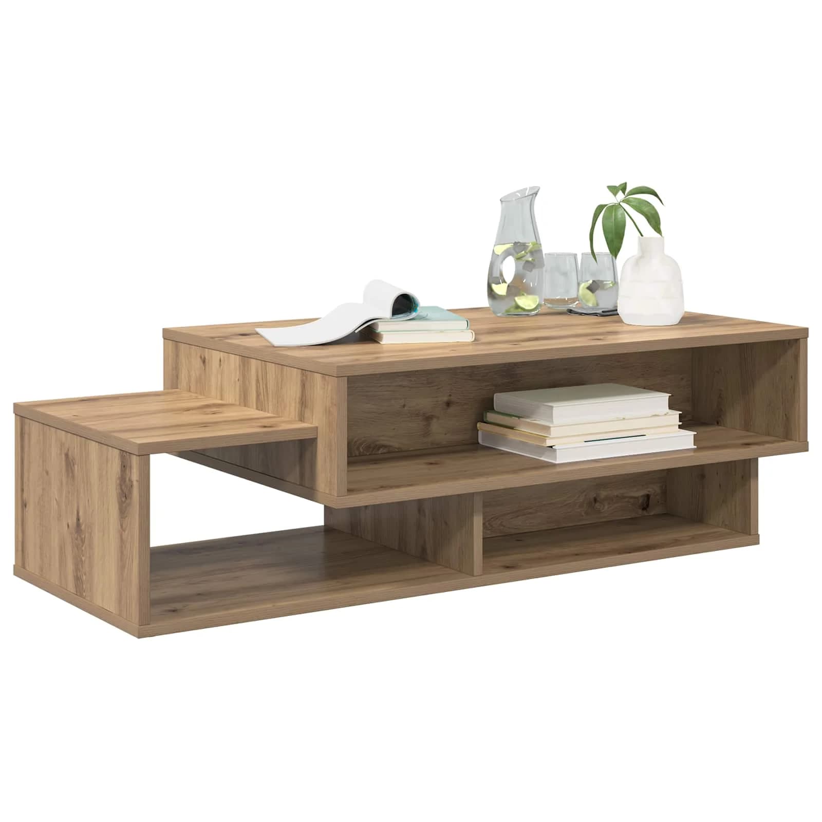Klubska miza Umetni hrast 105 x 50 x 32,5 cm Inženirski les - slika 3