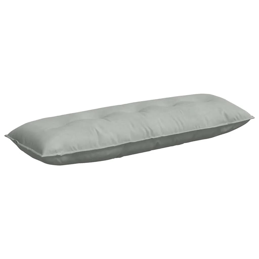 Poglavni vzglavnik Svetlo siva 140 x 50 cm Žametna tkanina - slika 2