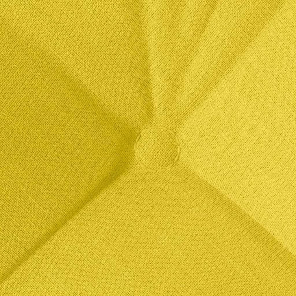 Sedežne blazine 4 kos Blago Svetlo rumena 40 x 40 x 12 cm - slika 8