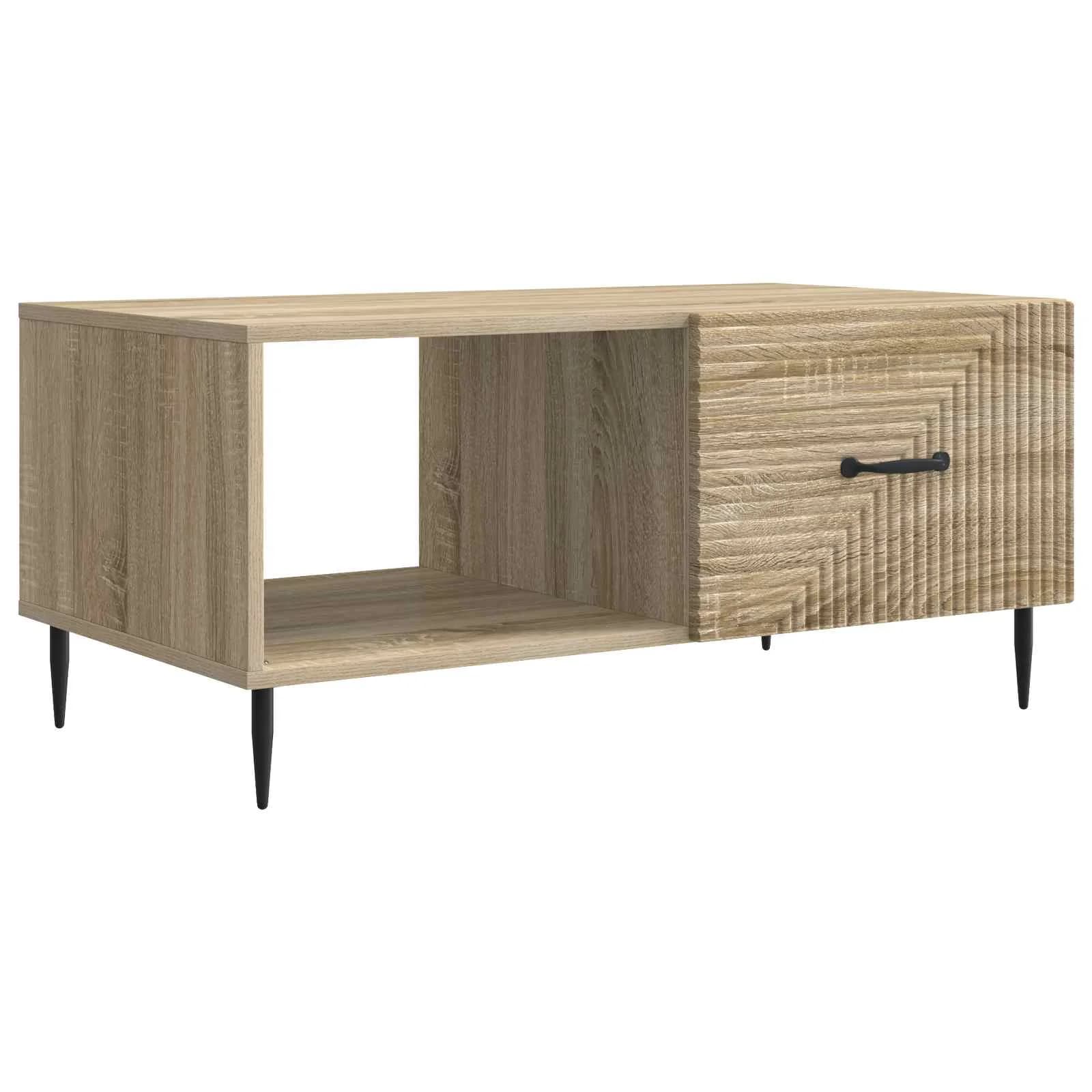 Klubska miza Sonoma hrast 90 x 50 x 40 cm Inženirski les - slika 2