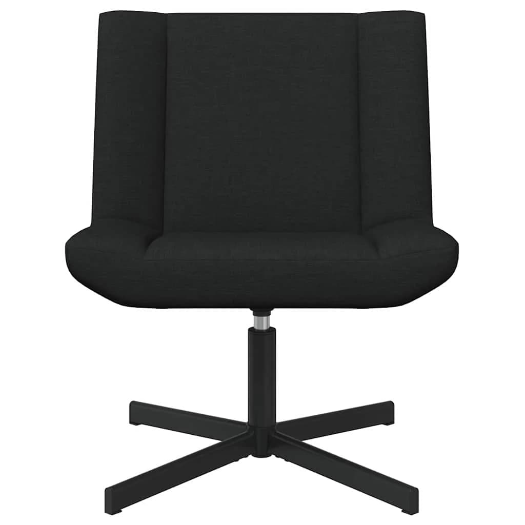 Vrtljiv stol Črna 63 x 75 x 76 cm blago - slika 4