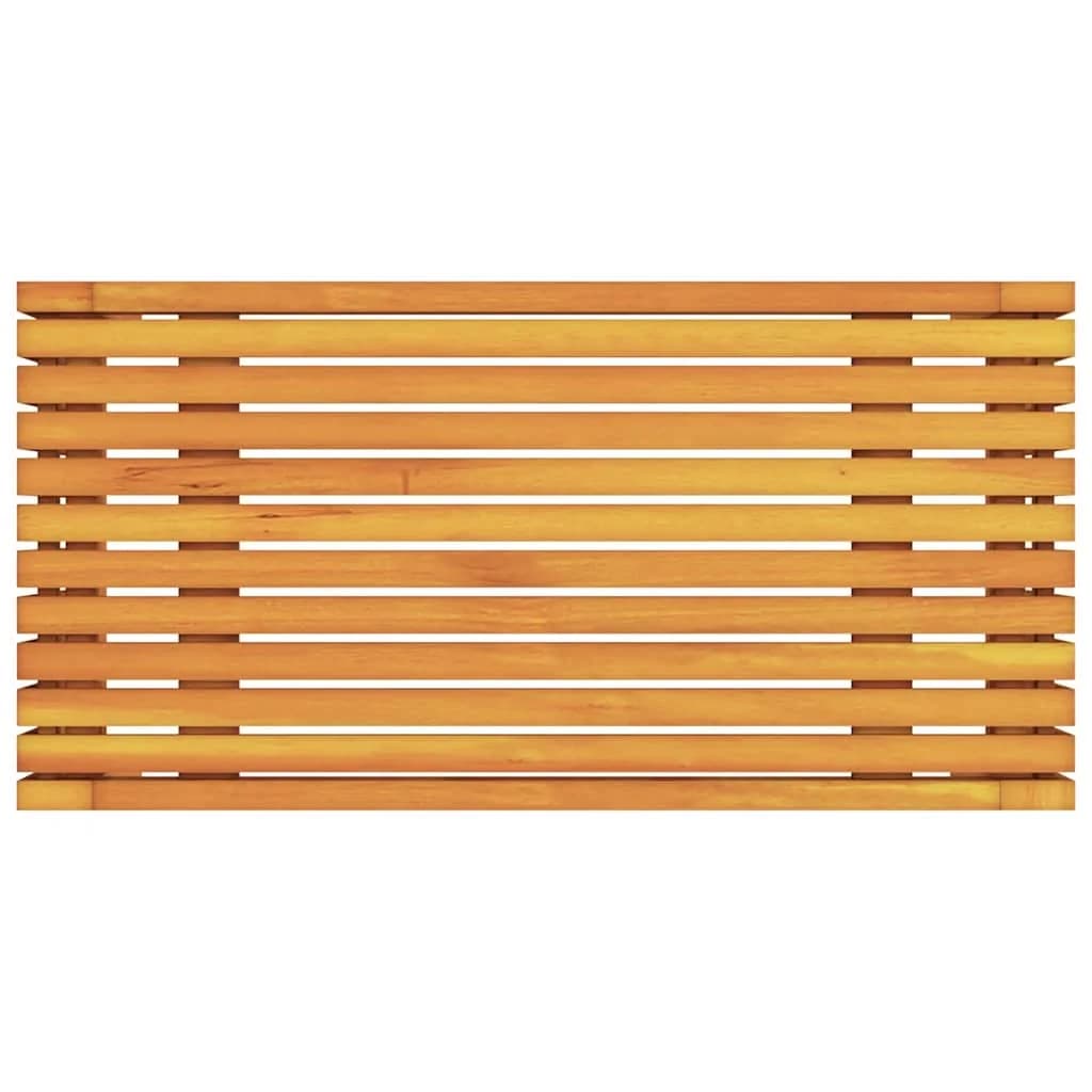 Stranska miza Olje naravno 70 x 35 x 35 cm Masiven les akacije - slika 7