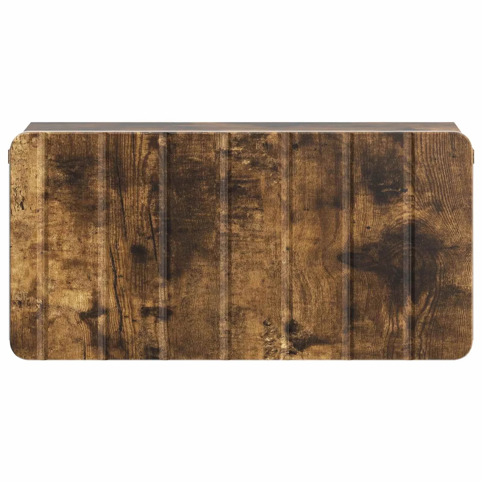 Stenski nočni omarici 2 kos Dimljen hrast 49 x 34,5 x 24 cm - slika 7