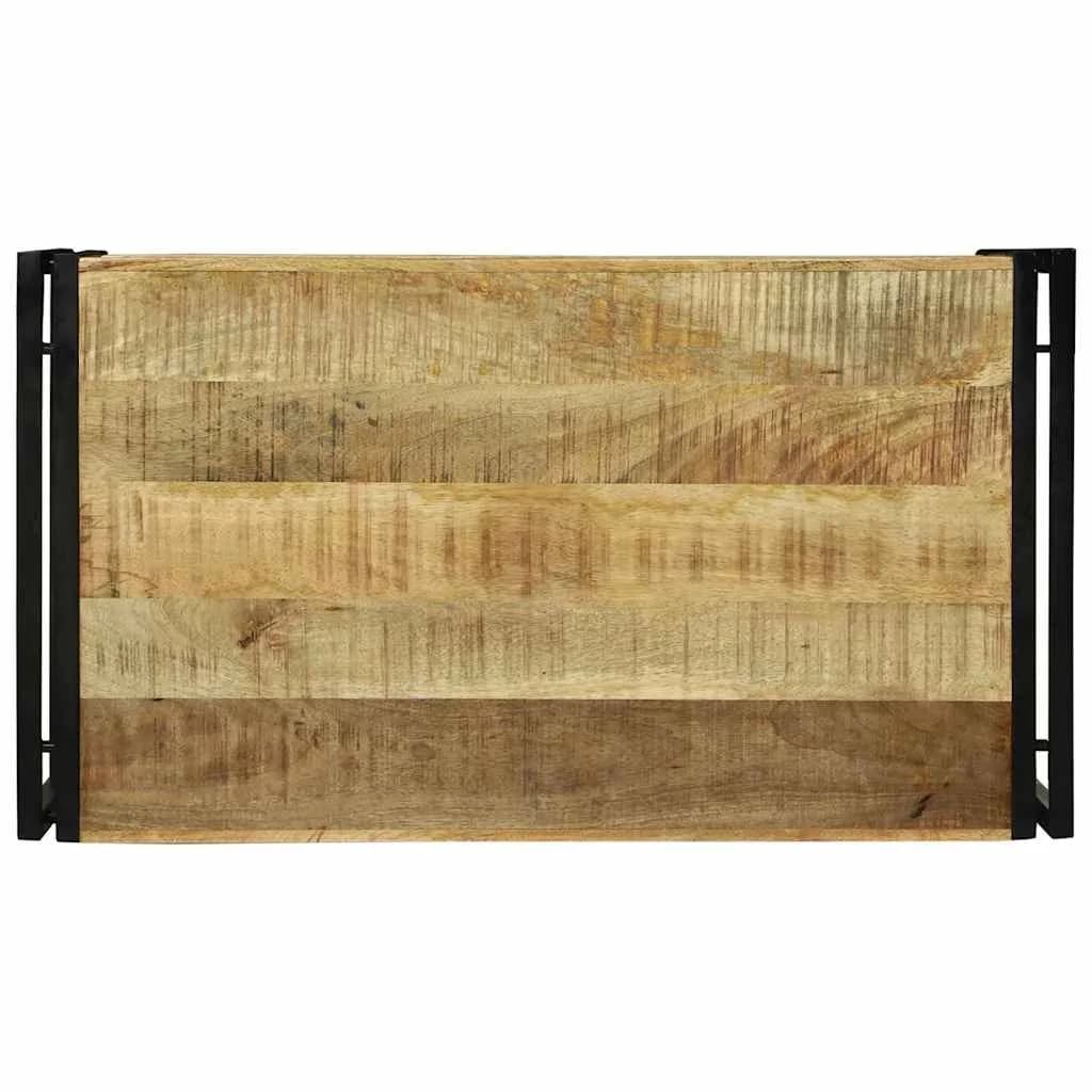 Klubska miza Rjava 90 x 50 x 38 cm Masiven les manga - slika 5