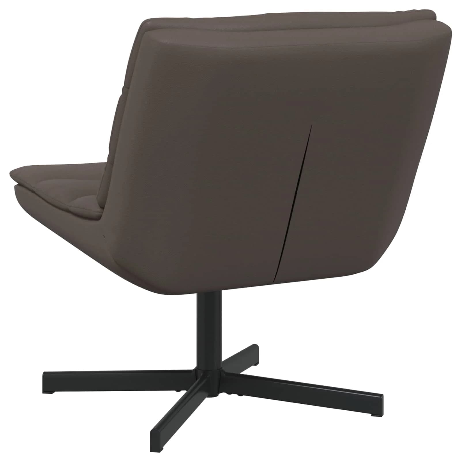 Vrtljiv stol Rjava 63 x 75 x 76 cm Svetleč PU - slika 4