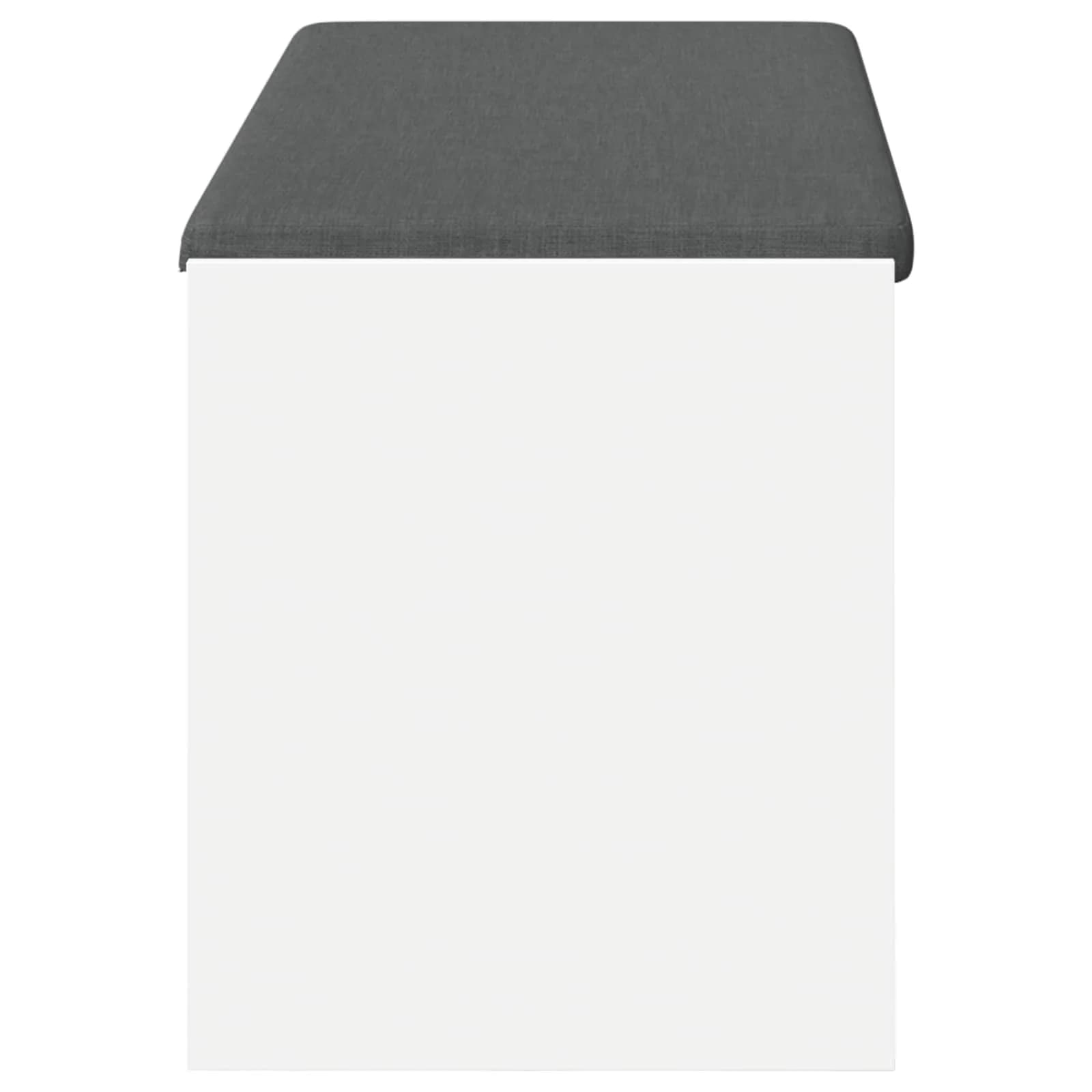 Haldna klop Bela 103 x 38 x 45 cm Oblikovan Les in Tkanina - slika 6