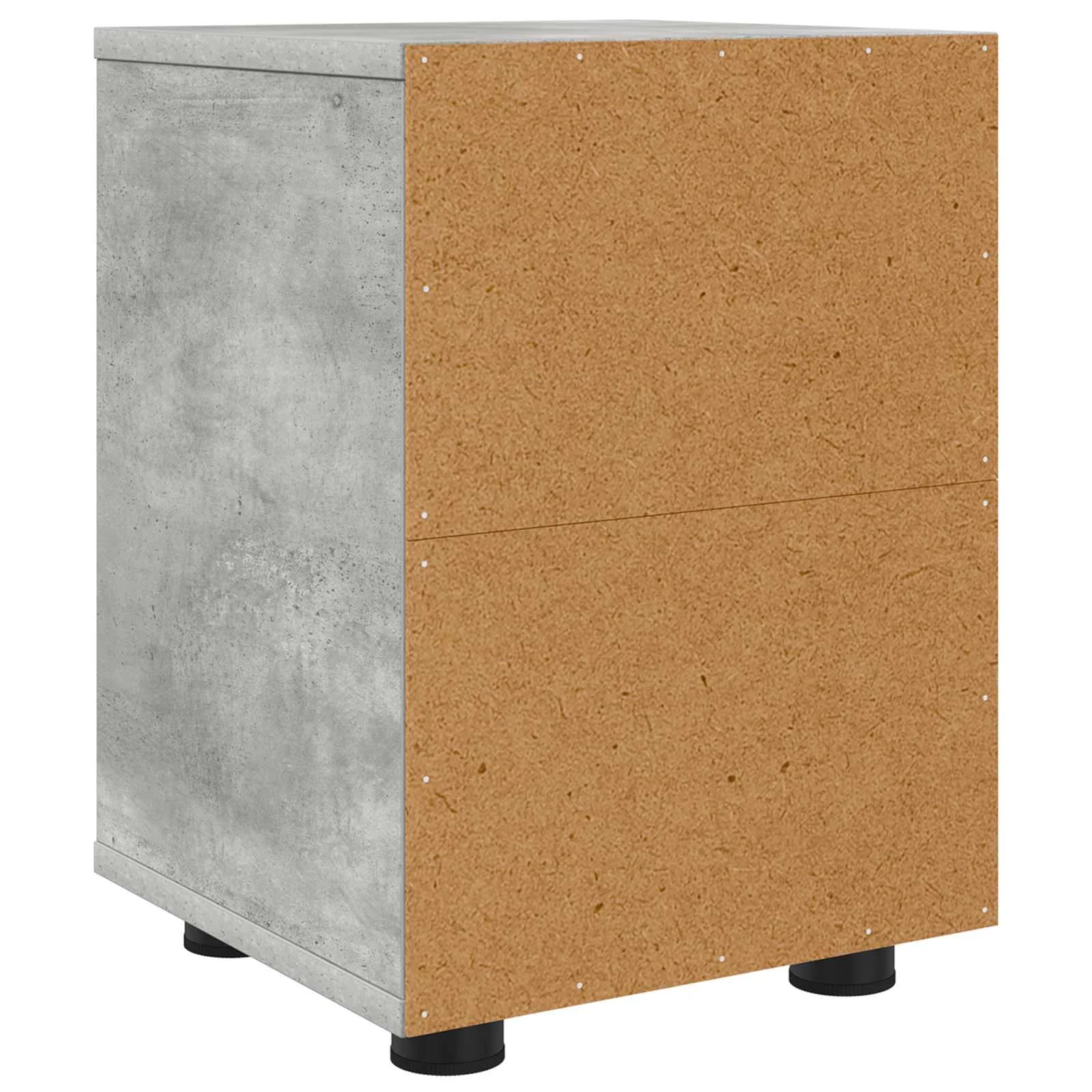 Posteljne mize 2 kos Betonsko siva 30,5 x 30 x 43 cm - slika 8