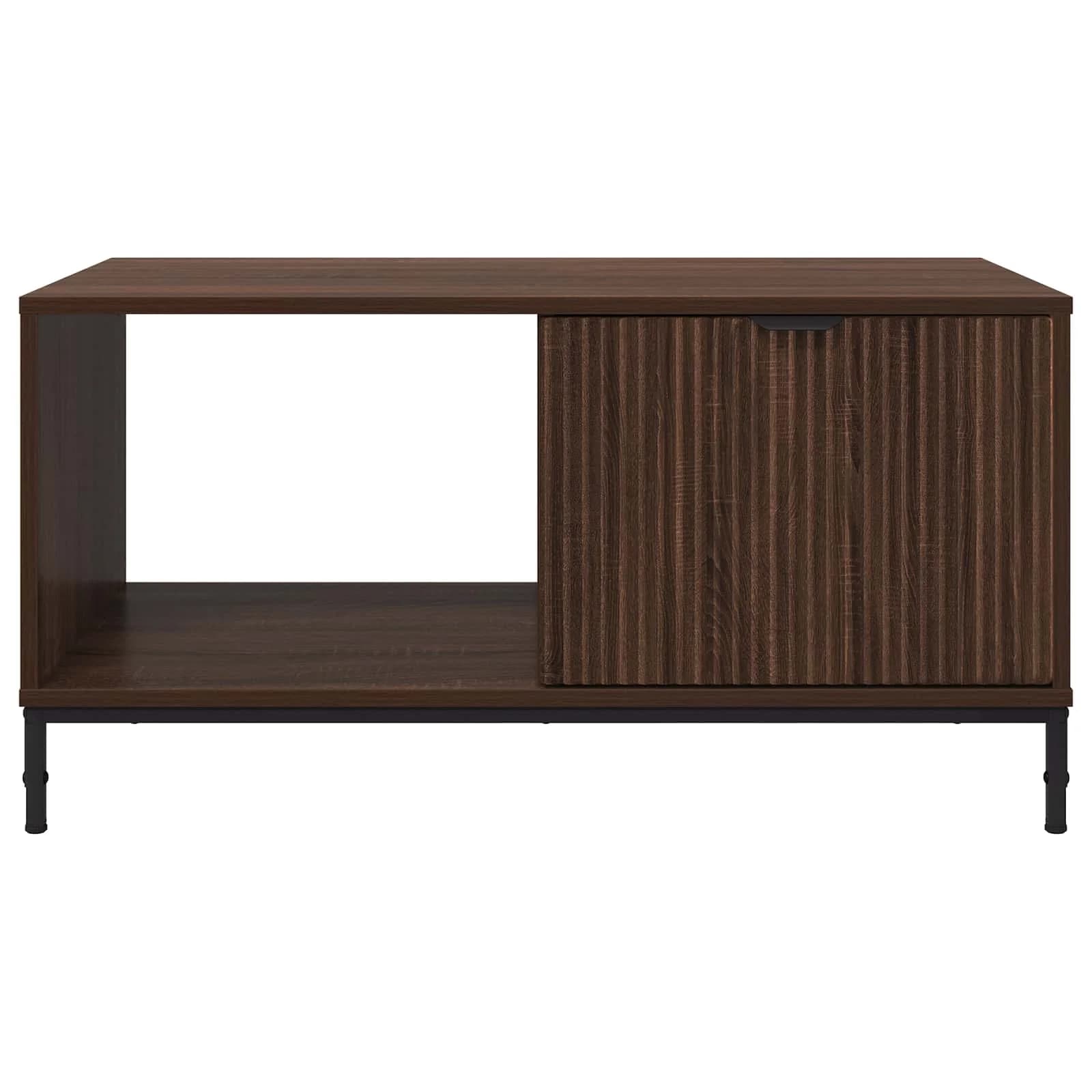 Klubska miza Rjav hrast 90 x 49 x 46 cm Inženirski les - slika 6