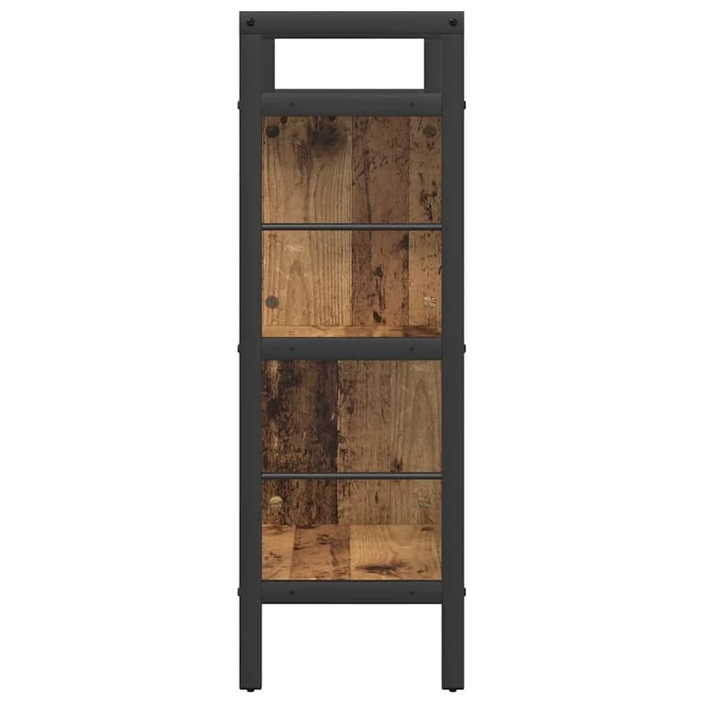 Knjižna polica 5 nivojev 75 x 30 x 91 cm Inženirski les - slika 6