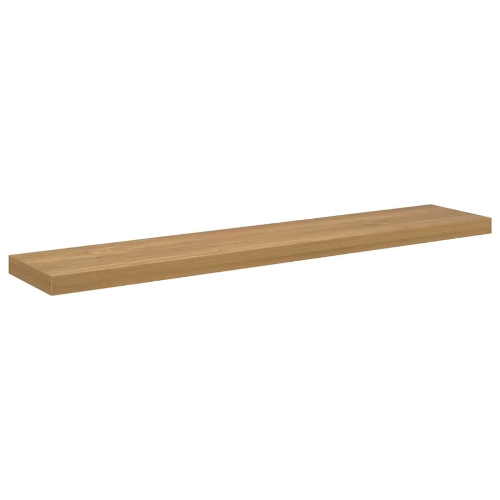 Stenska polica Montaža za steno 4 kos Rjava 120 x 23,5 x 3,8 cm - slika 6