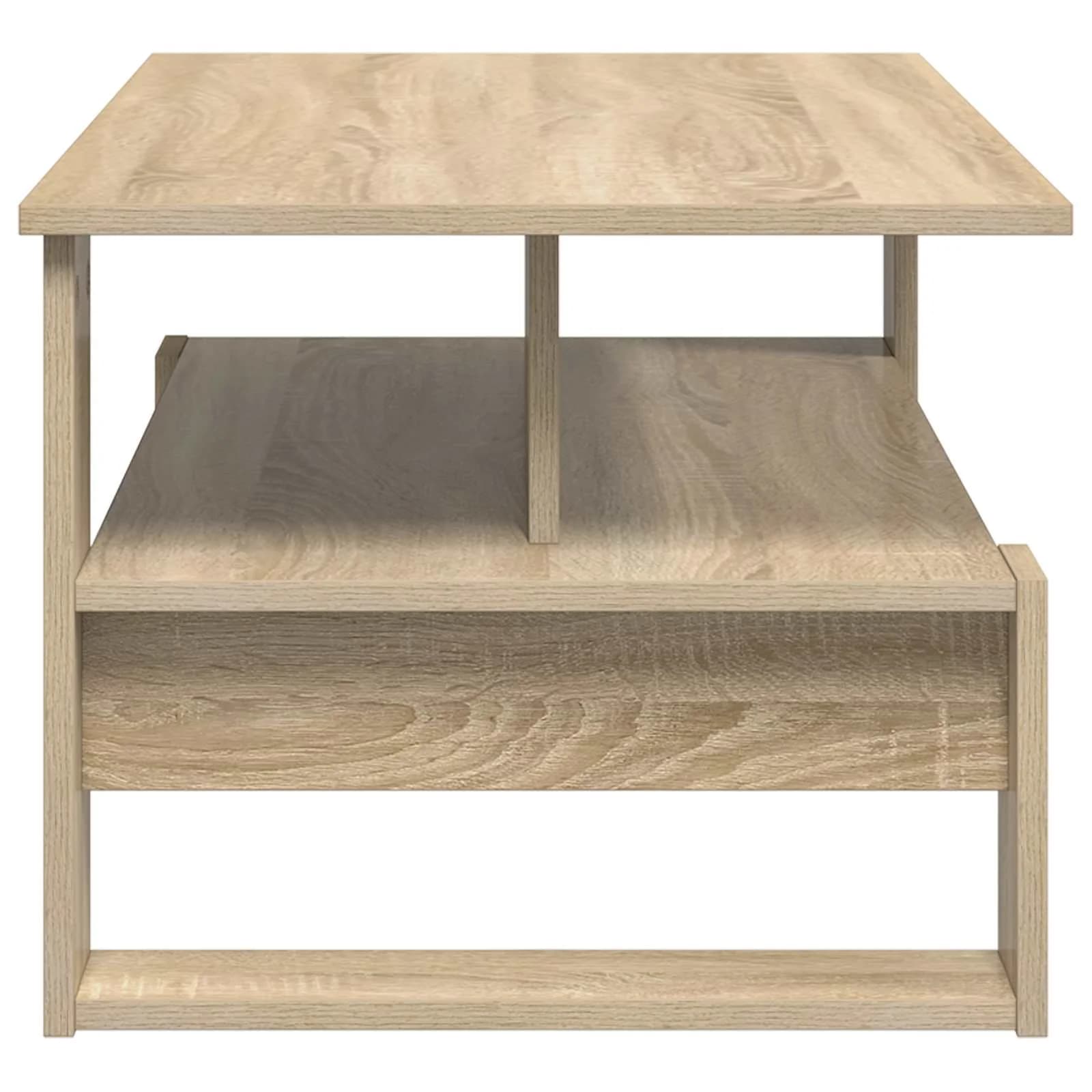 Klubska miza Sonoma hrast 90 x 50 x 40 cm Inženirski les - slika 6