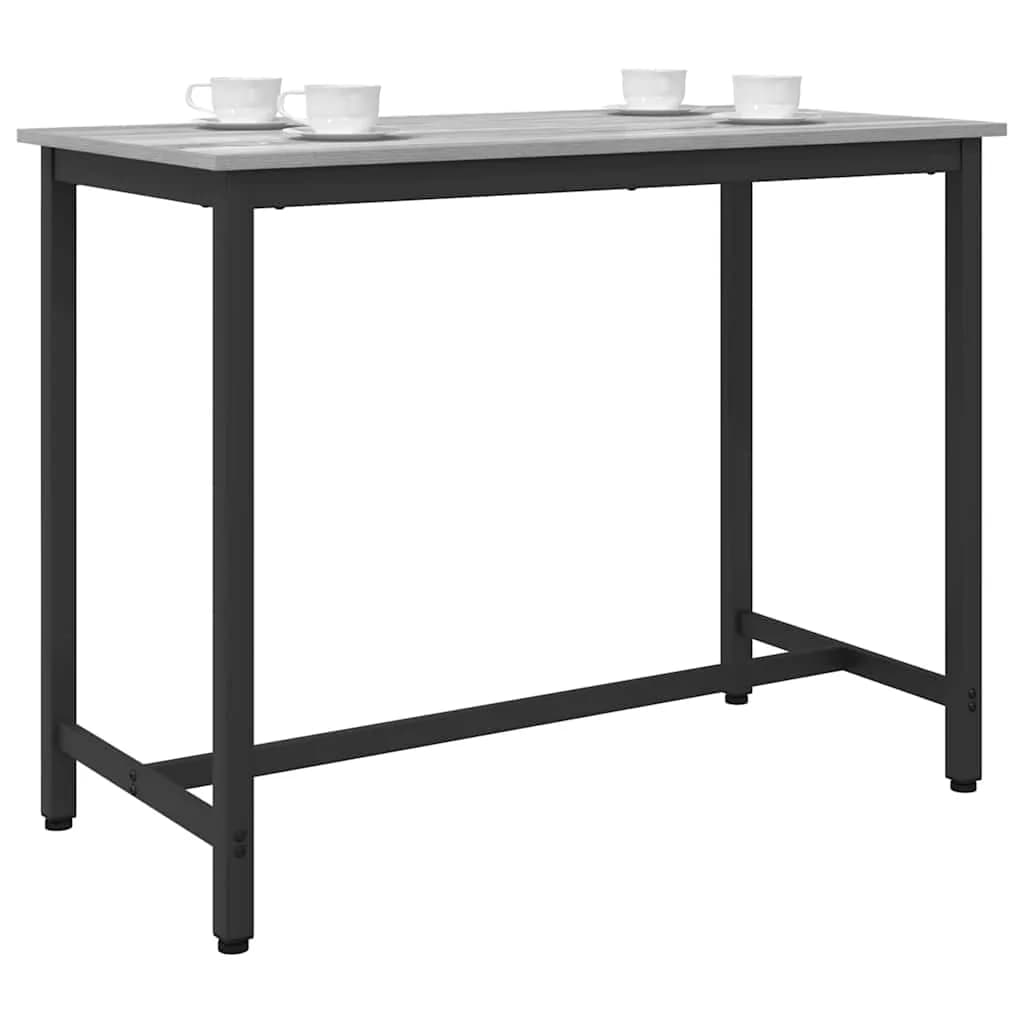 miza Siva Sonoma 100 x 50 x 76,5 cm Inženirski les in jeklo - slika 2