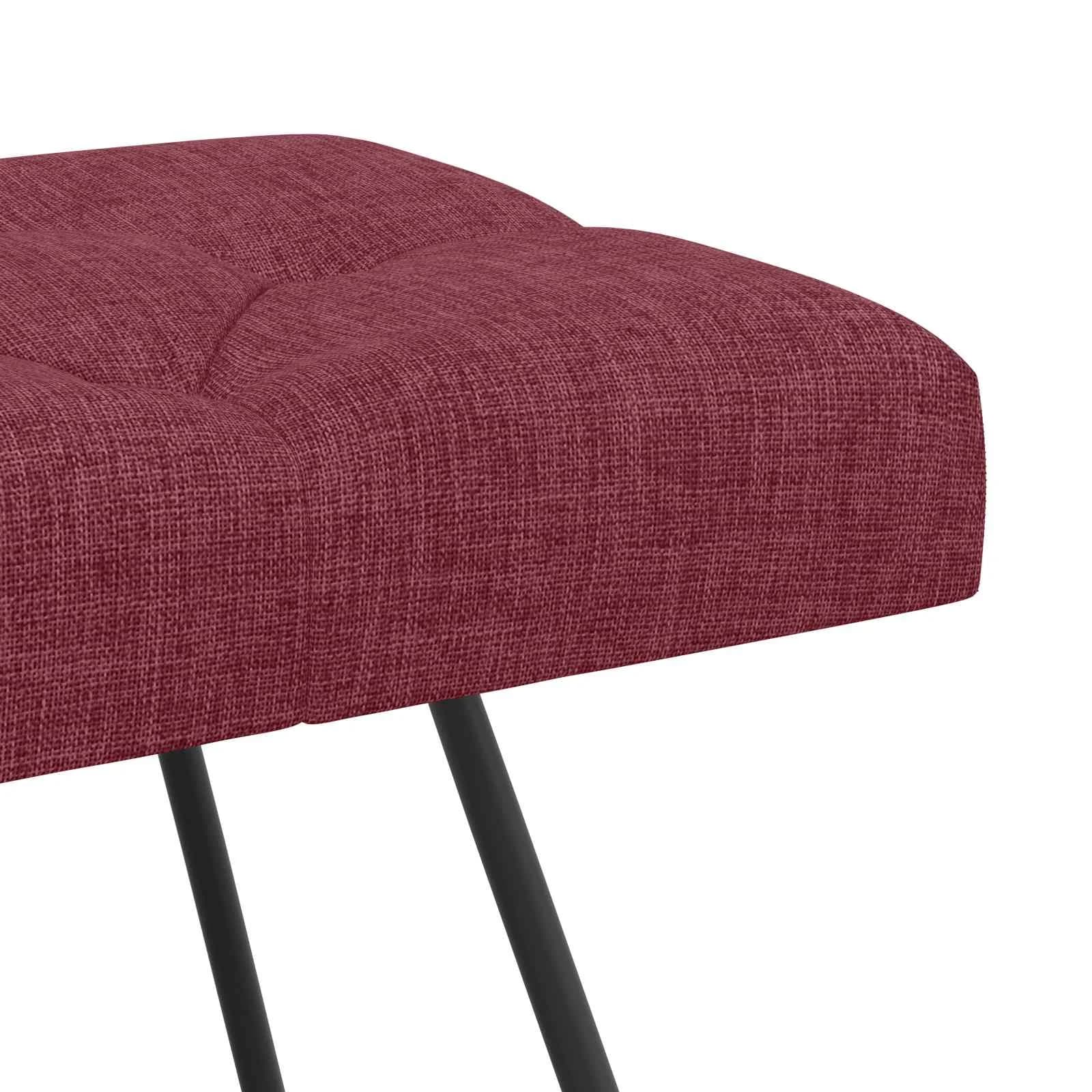 Klop s gumbnim oblazinjenjem Vinorodna rdeča 110 x 40 x 46 cm - slika 6