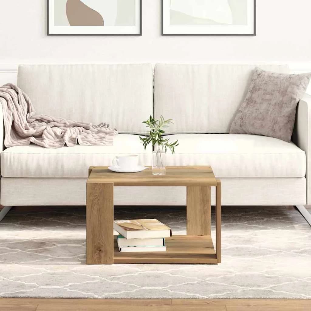 Klubska miza Umetni hrast 51,5 x 51,5 x 30 cm Inženirski les