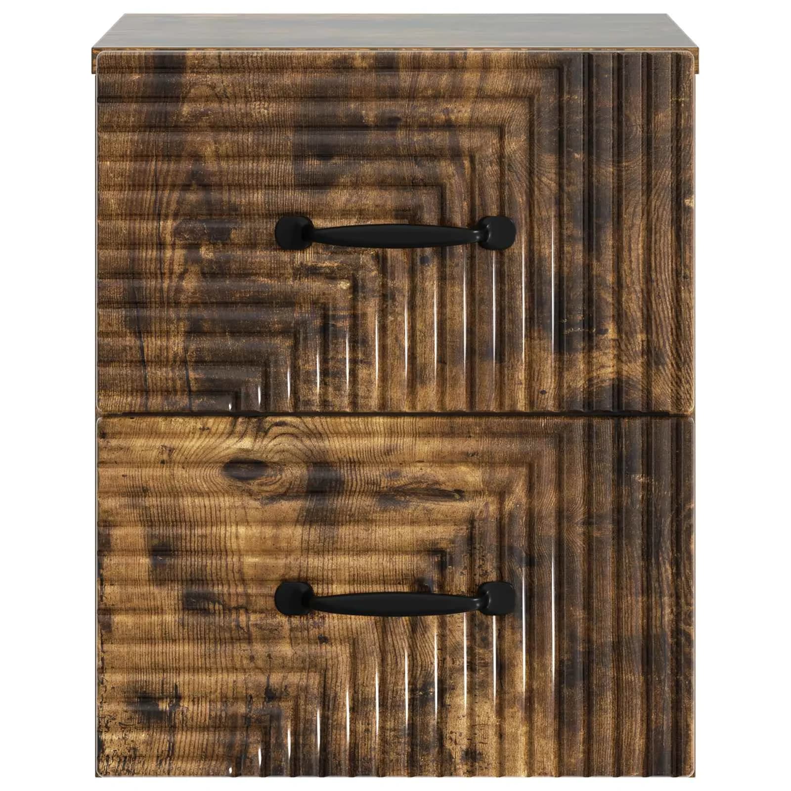 Stenski nočni omarici Dimljen hrast 34,5 x 33 x 40 cm - slika 5