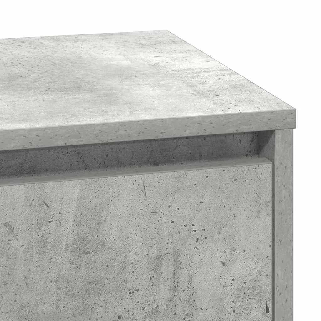 Nočna omarica Betonsko siva 71 x 34,5 x 75 cm Inženirski les - slika 10