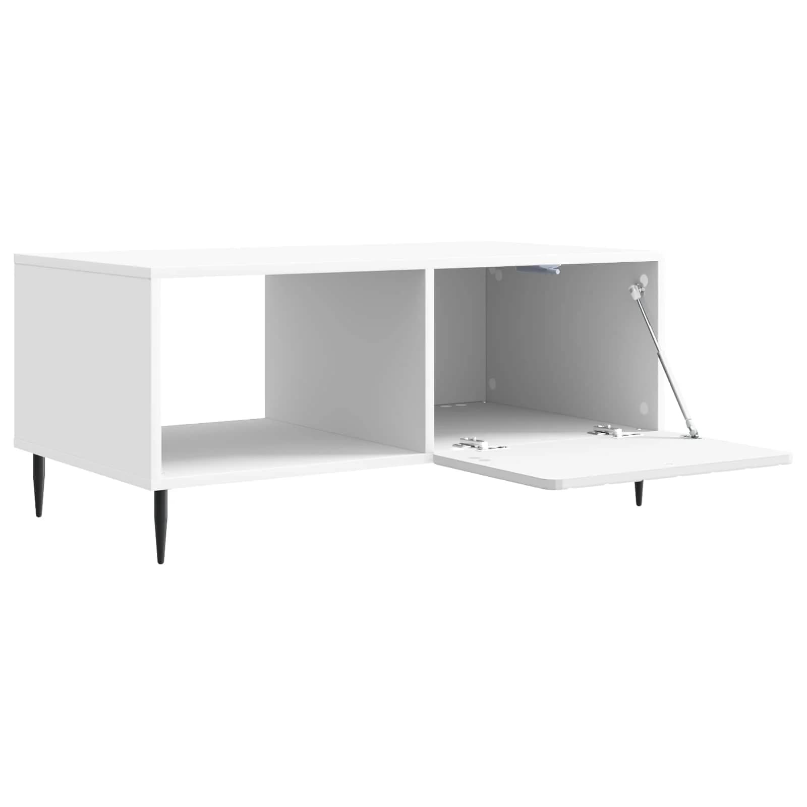 Klubska miza Bela 90 x 50 x 40 cm Inženirski les - slika 5