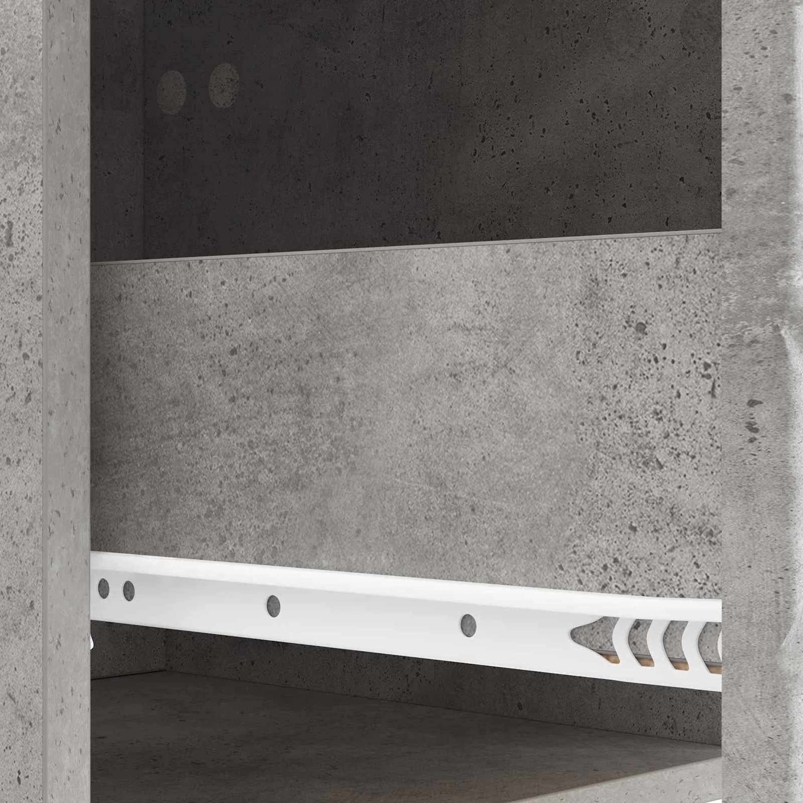 Stenski nočni omarici Betonsko siva 49 x 34,5 x 20 cm - slika 8