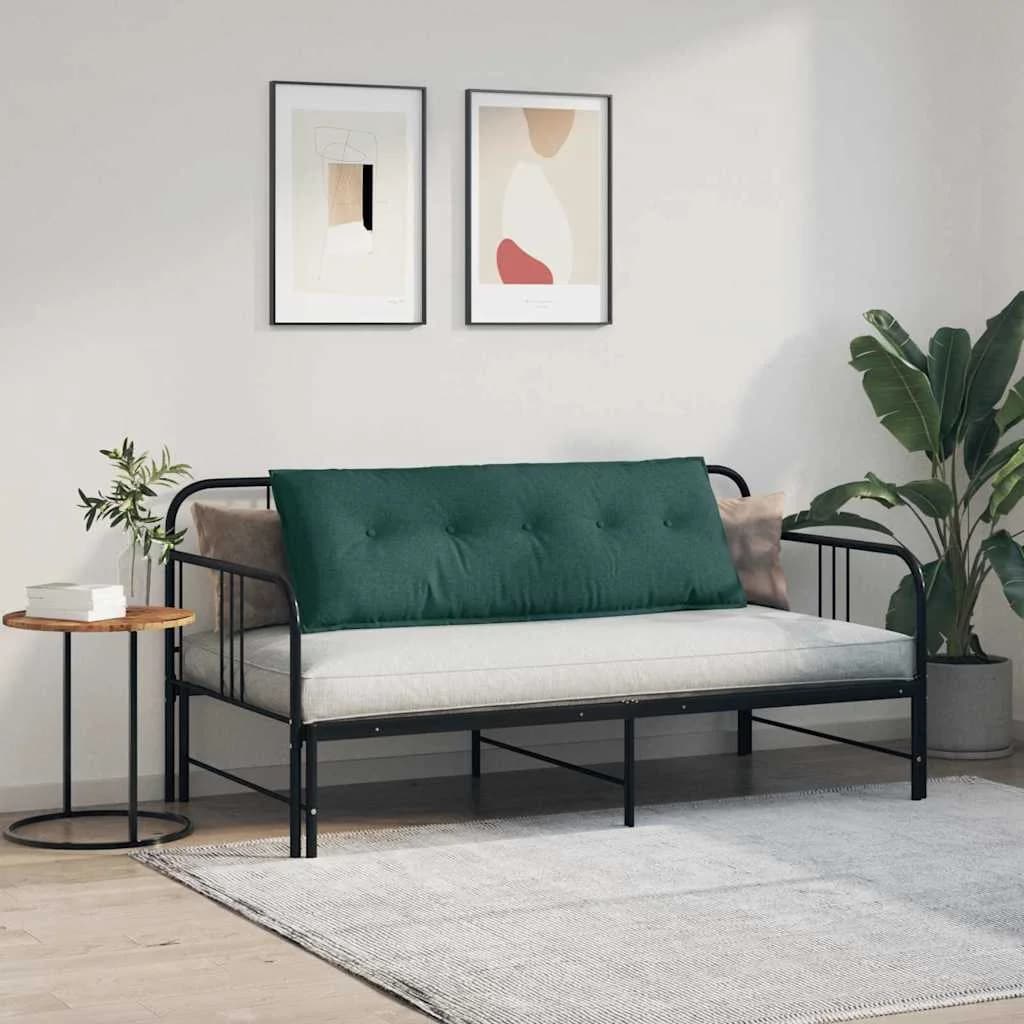 Poglavni vzglavnik Temno zelena 140 x 19 x 50 cm blago - slika 4