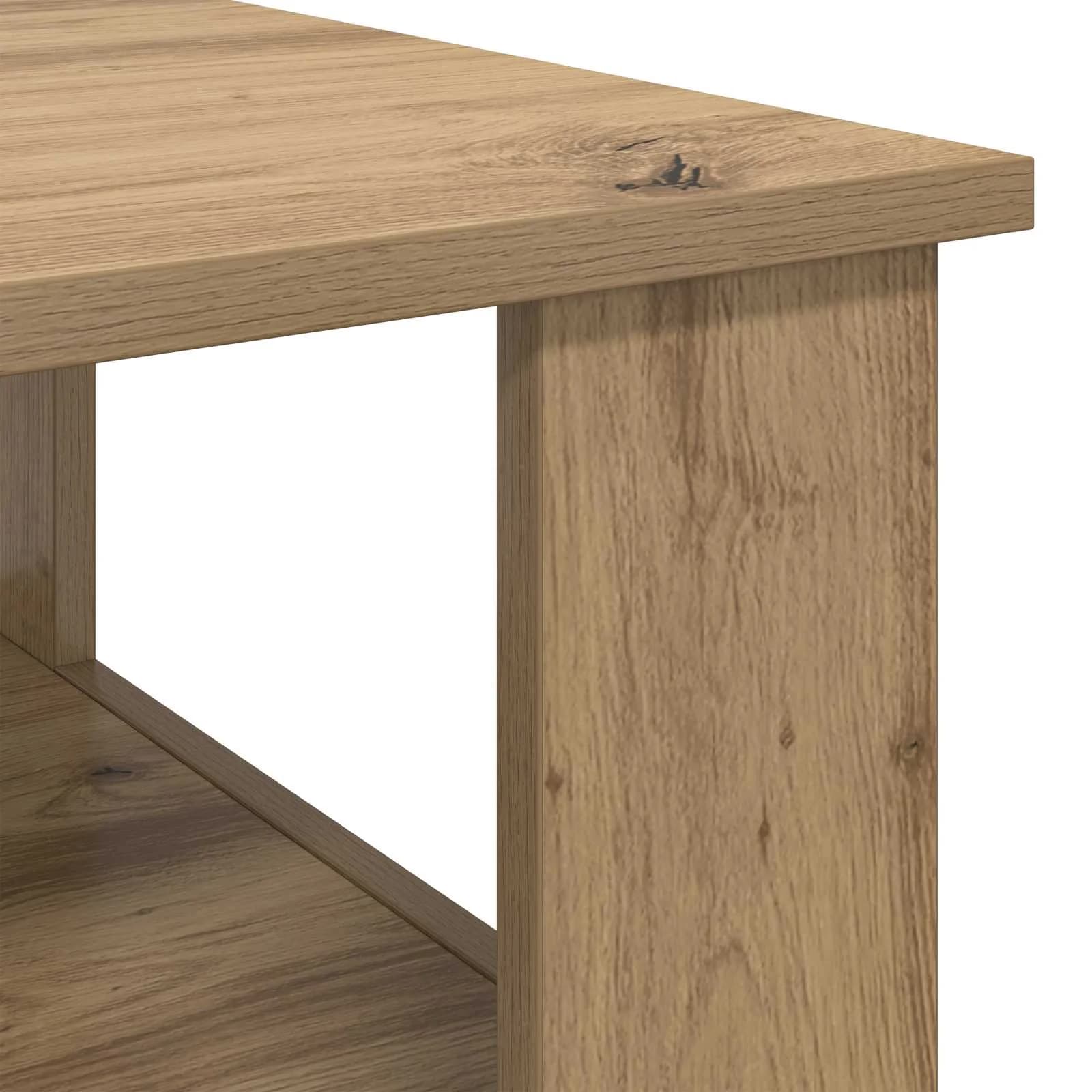 Klubska miza Umetni hrast 57 x 55 x 45 cm Inženirski les - slika 8
