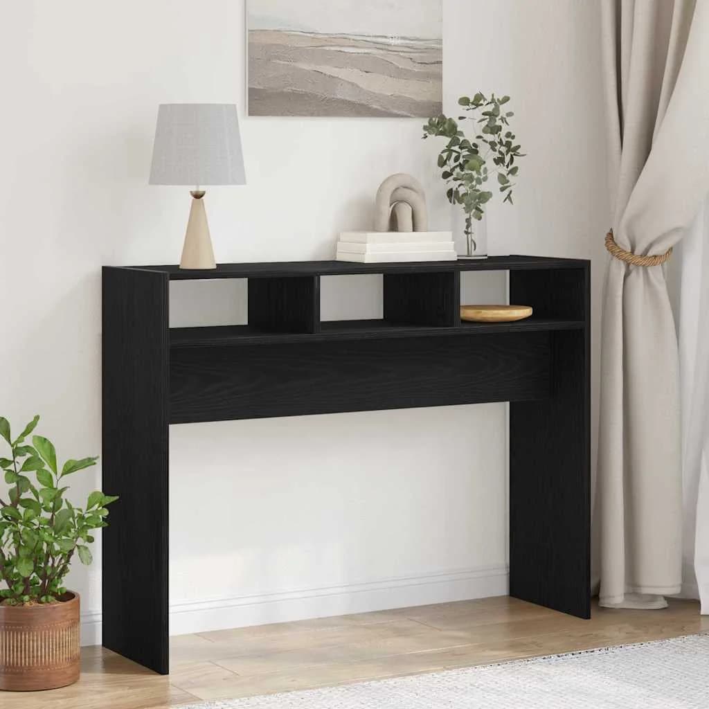 Konzolna miza Črna Orehovina 105 x 30 x 80 cm Inženirski les