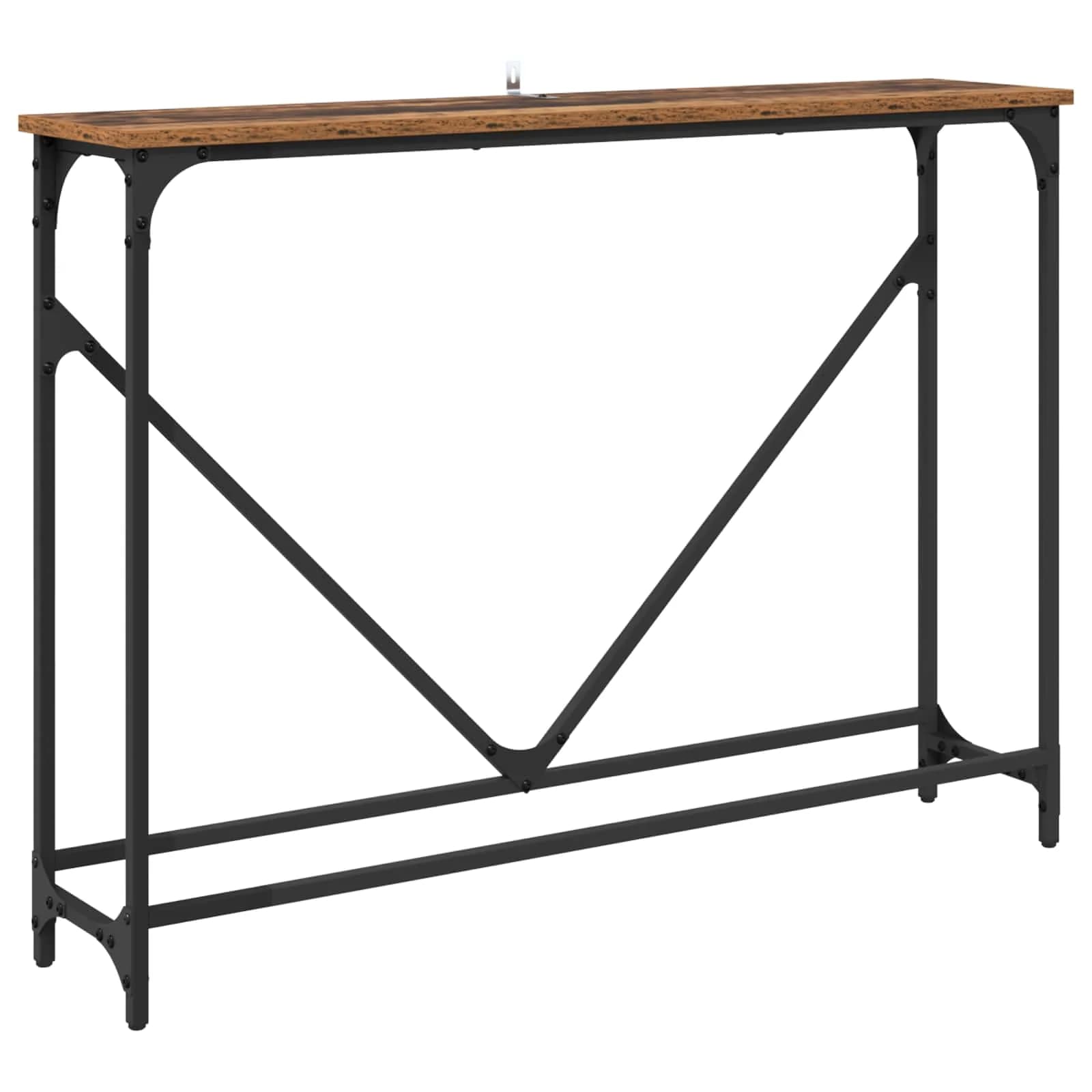 Konzolna miza Star les 102 x 23 x 75 cm Inženirski les - slika 2