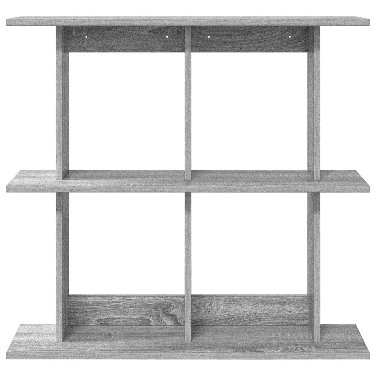 Stenska polica Montaža za steno Siva Sonoma 100 x 20 x 75 cm - slika 4